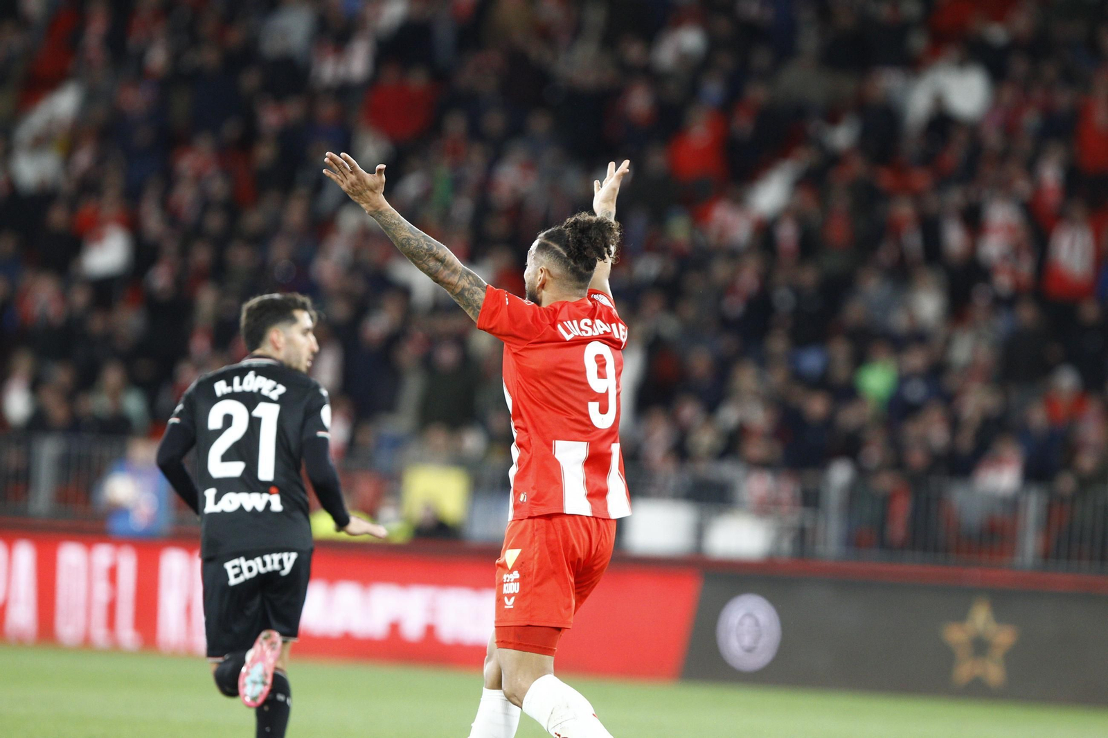 El partido U.D. Almería-C.D. Leganés de Copa del Rey, en imágenes