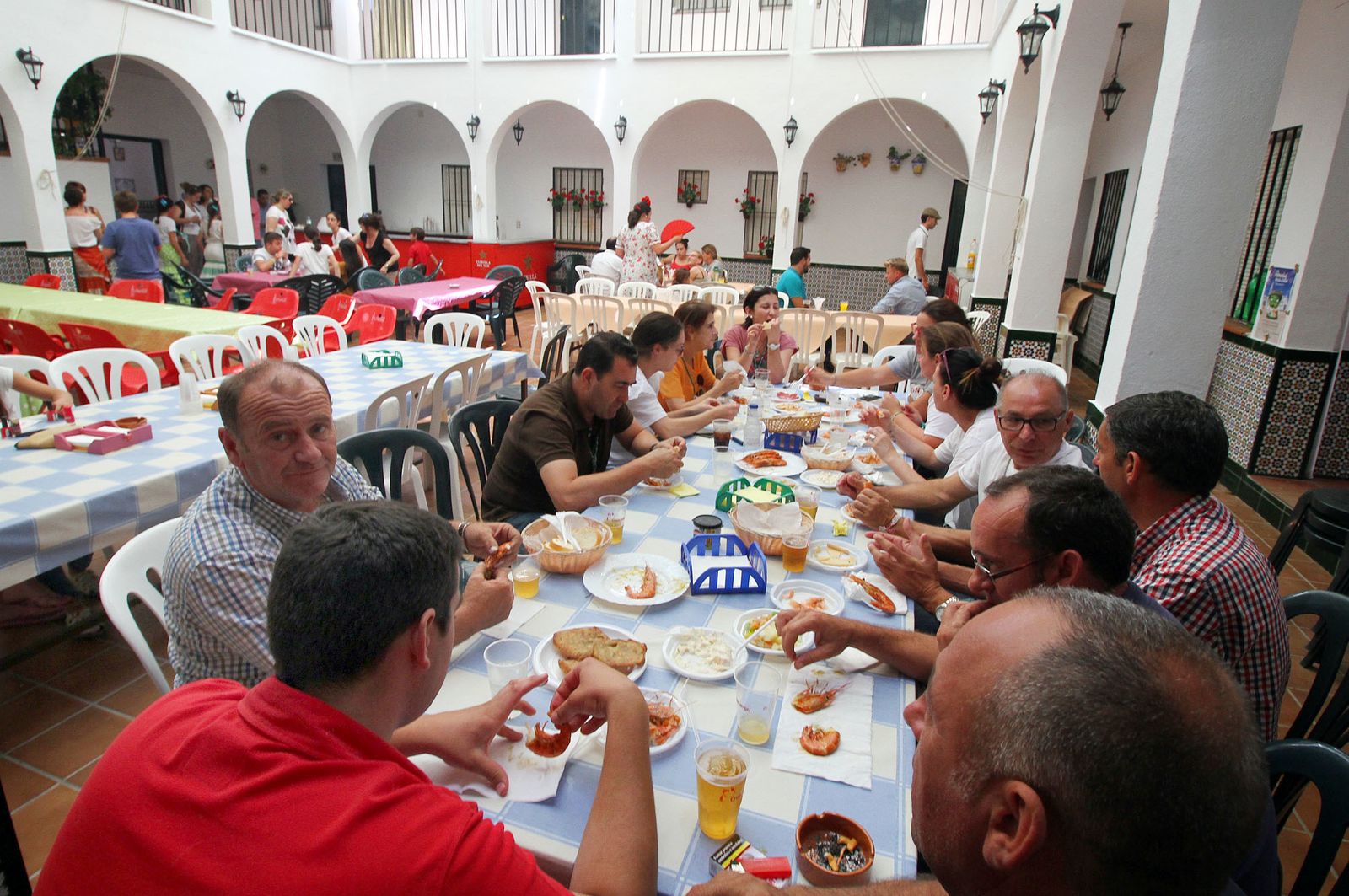 Ambiente en la aldea del Rocío.