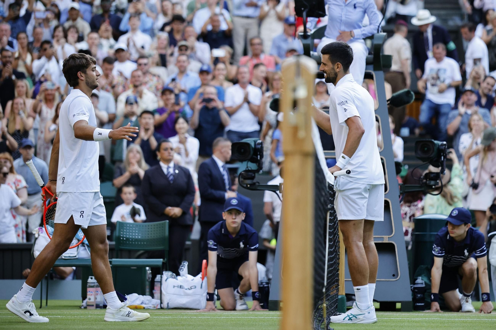 Las fotos de Wimbledon con las clasificaciones de Djokovic y Sinner