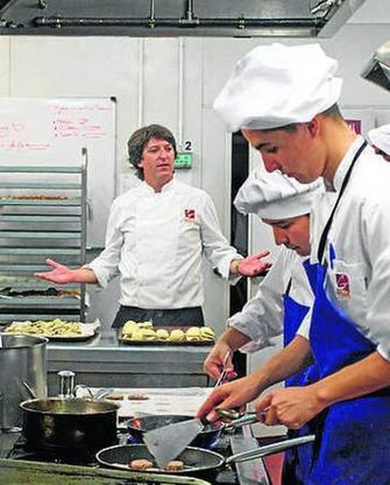 Alumnos de la escuela de Sevilla.