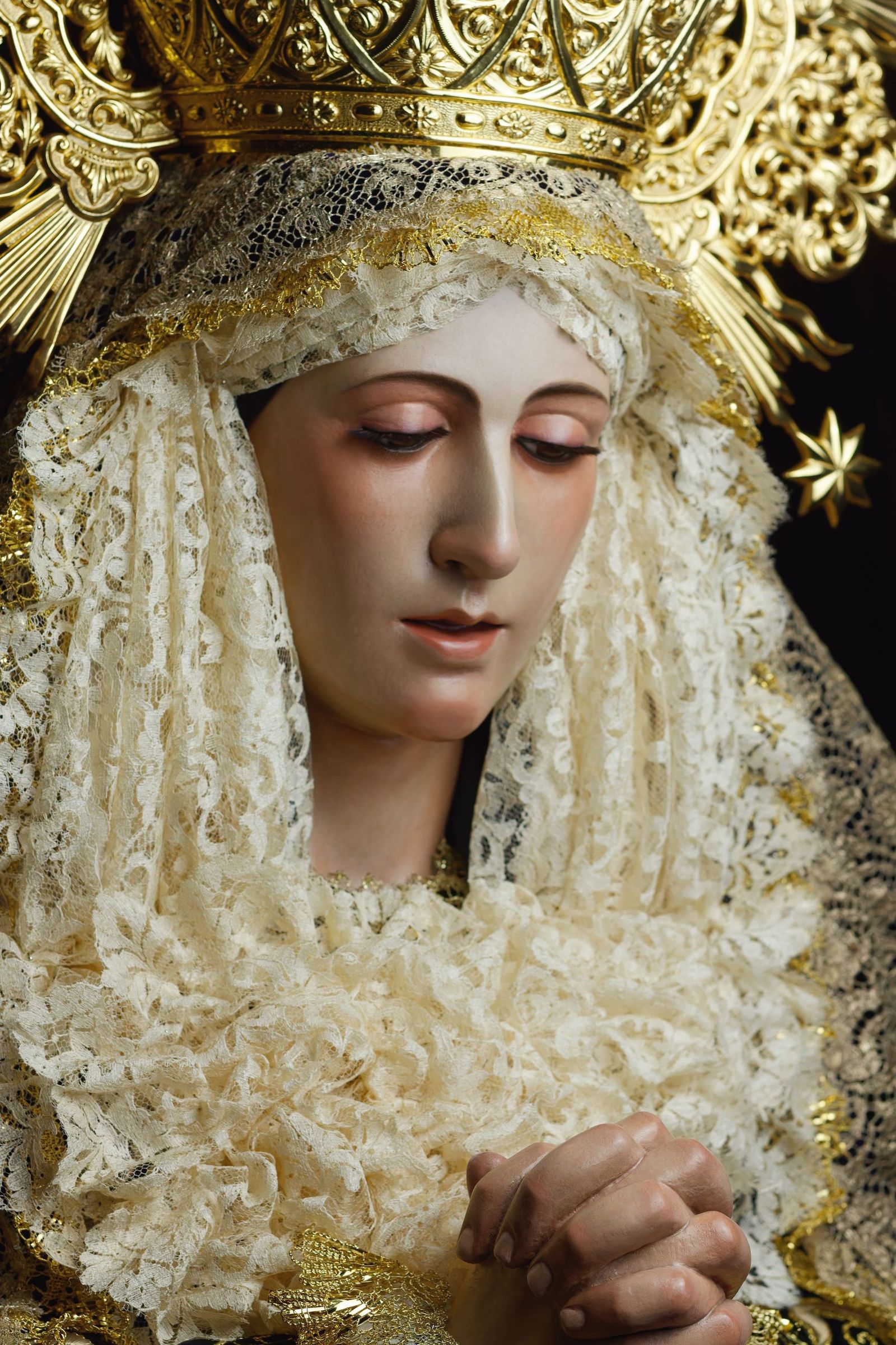 Nuestra Señora de la Soledad de La Rambla, tras su restauración.