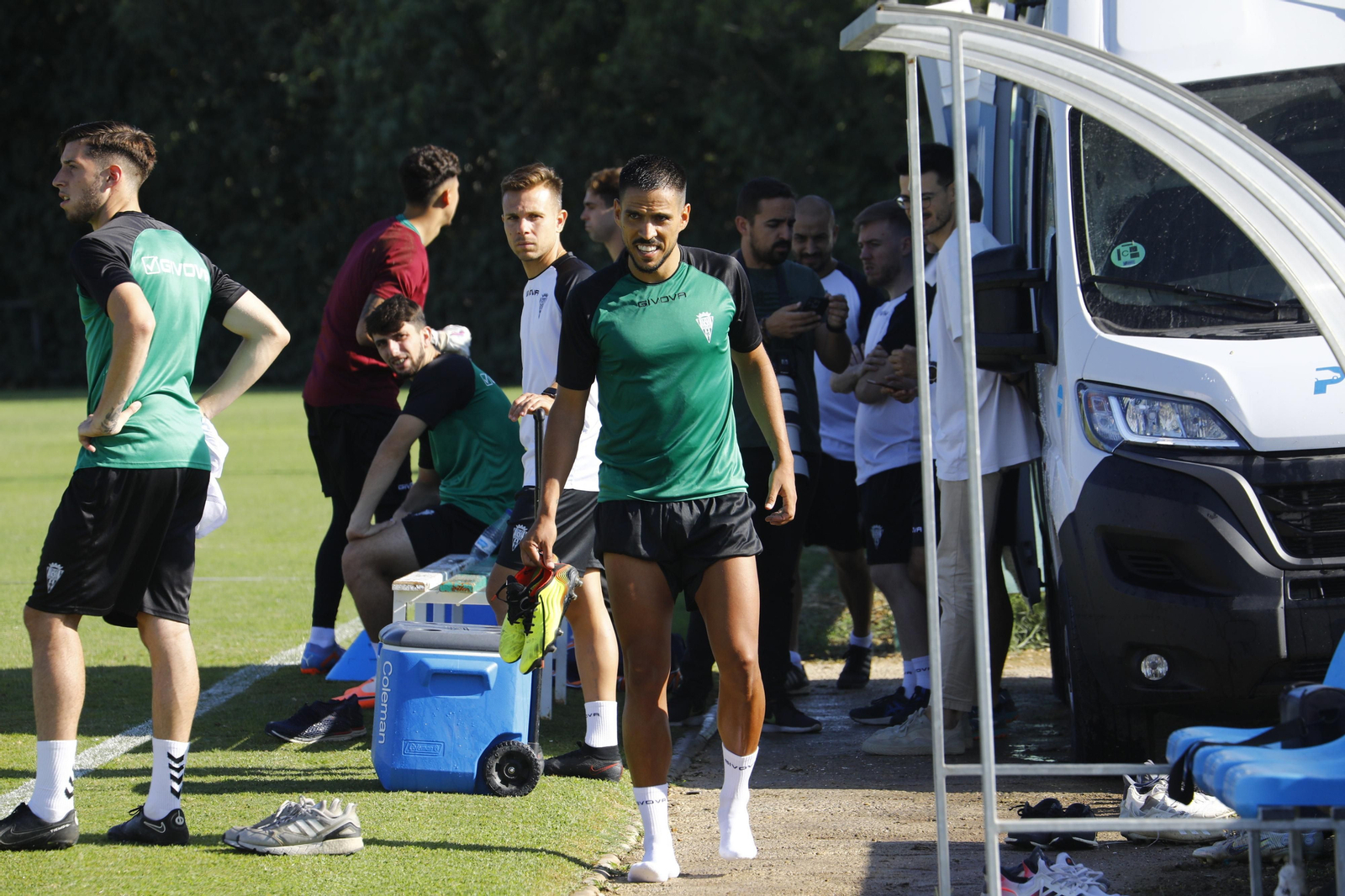 El primer entrenamiento de Recio con el Córdoba CF, en imágenes