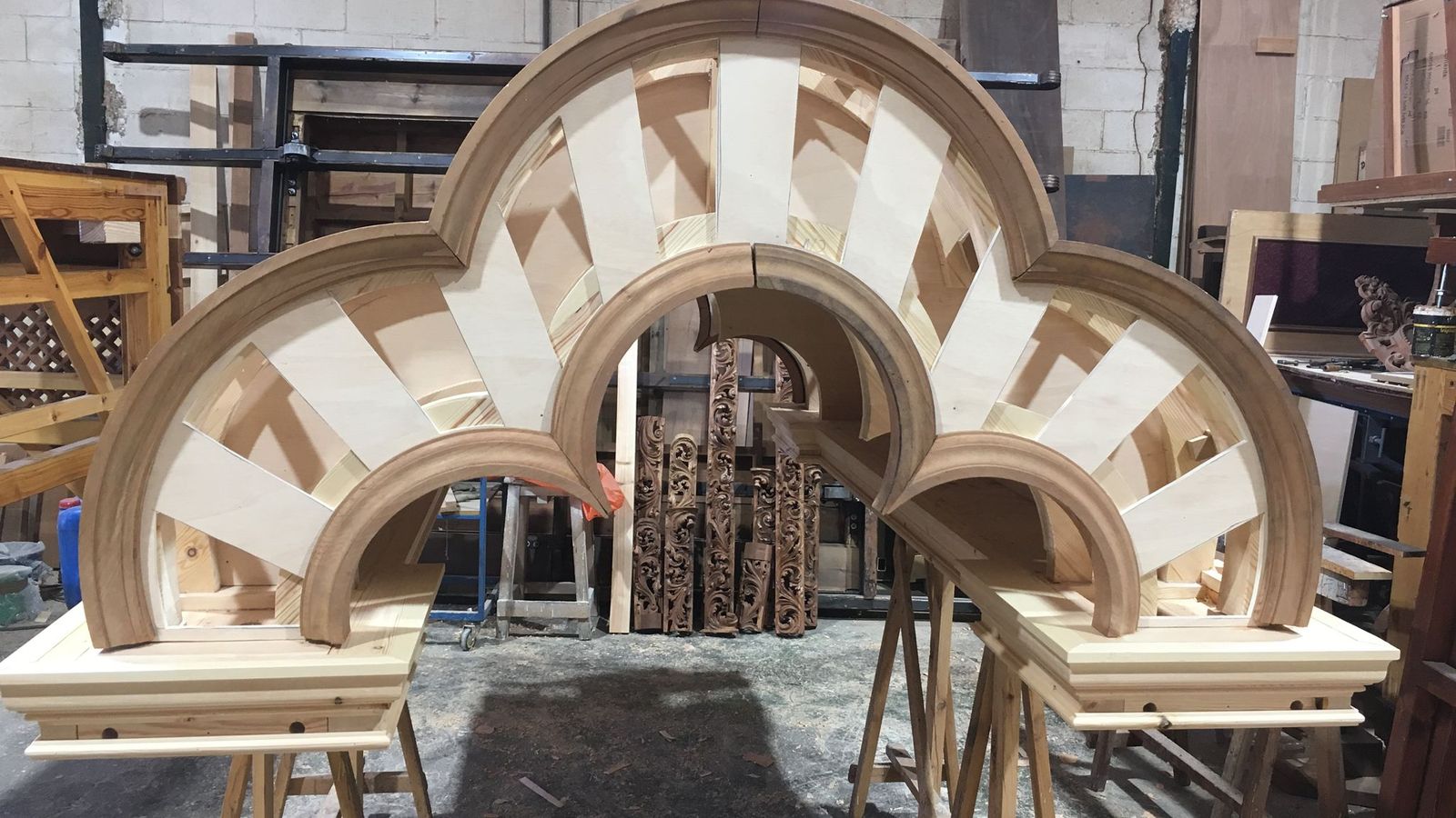 Revestimiento de carpintería de la carreta cordobesa