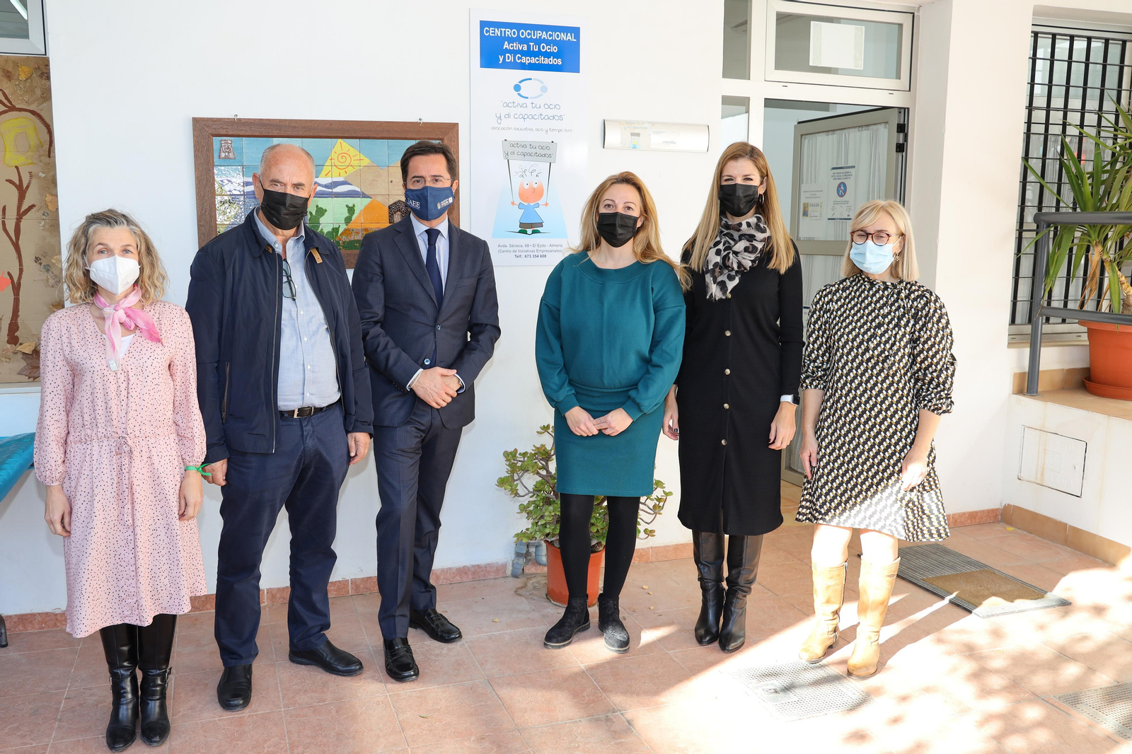 Inauguración del centro que gestiona la asociación ejidense.