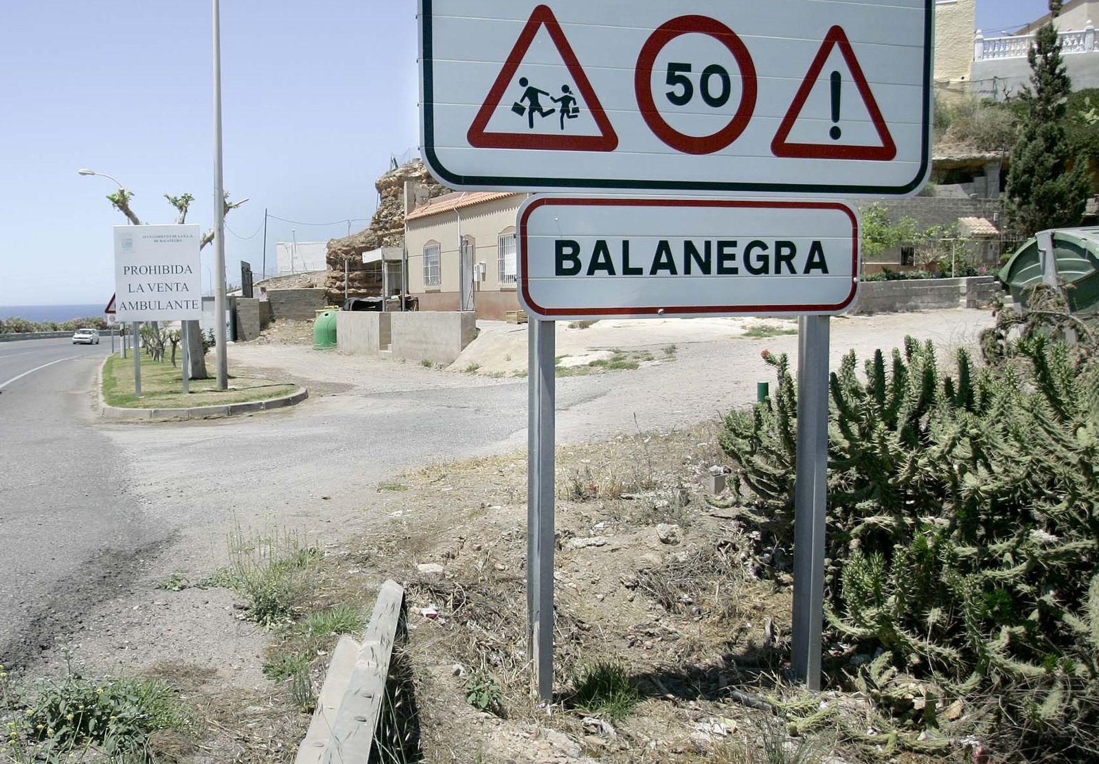 Entrada a la localidad de Balanegra