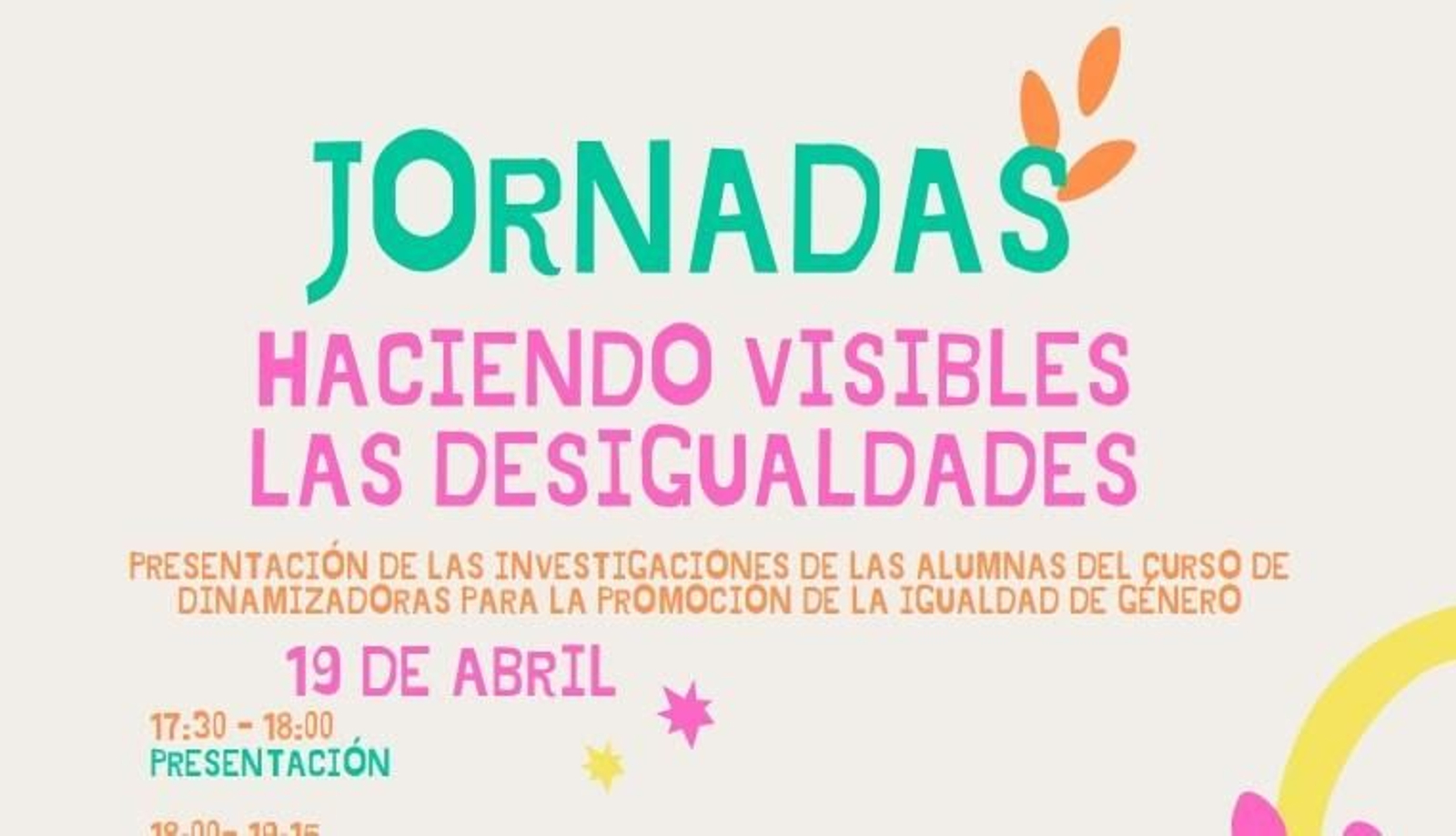 Cartel de las jornadas de la Fundación Municipal de la Mujer. Cartel de las jornadas de la Fundación Municipal de la Mujer.