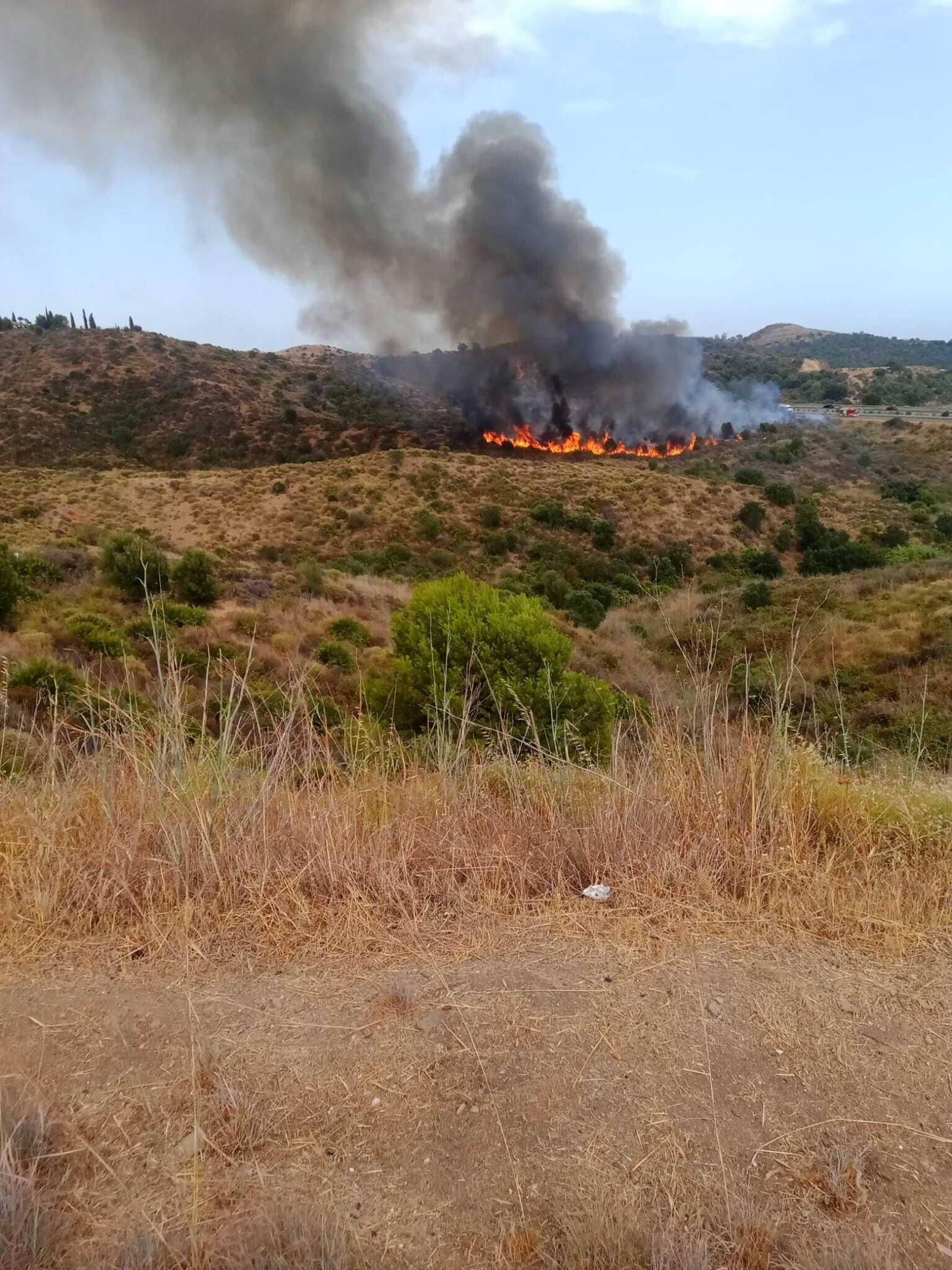 Nuevo incendio en Mijas.