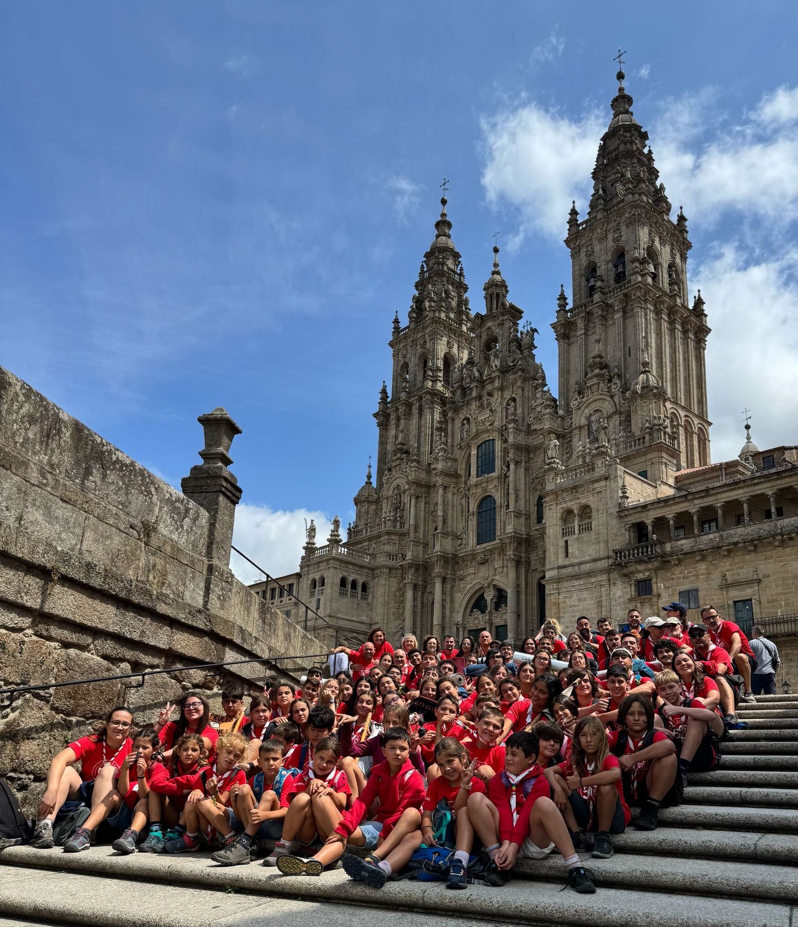 El Grupo Scout María Auxiliadora este verano en Santiago de Compostela