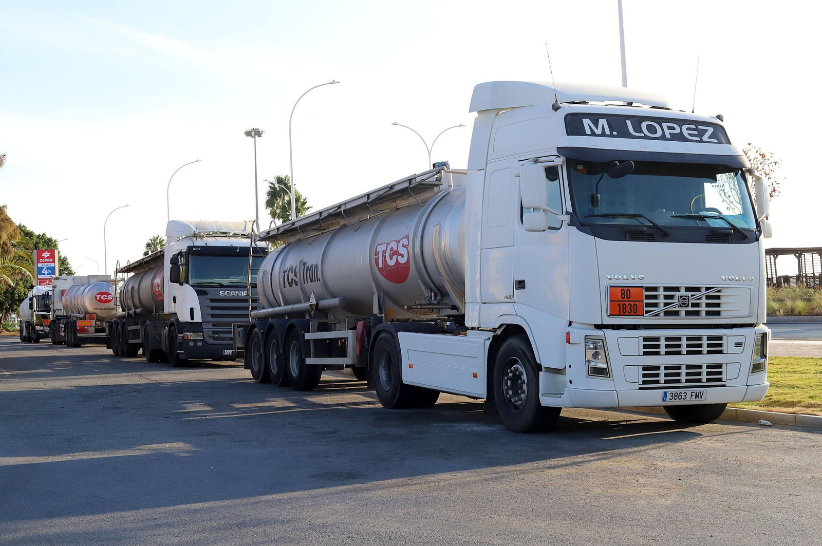 Camiones de mercancías.