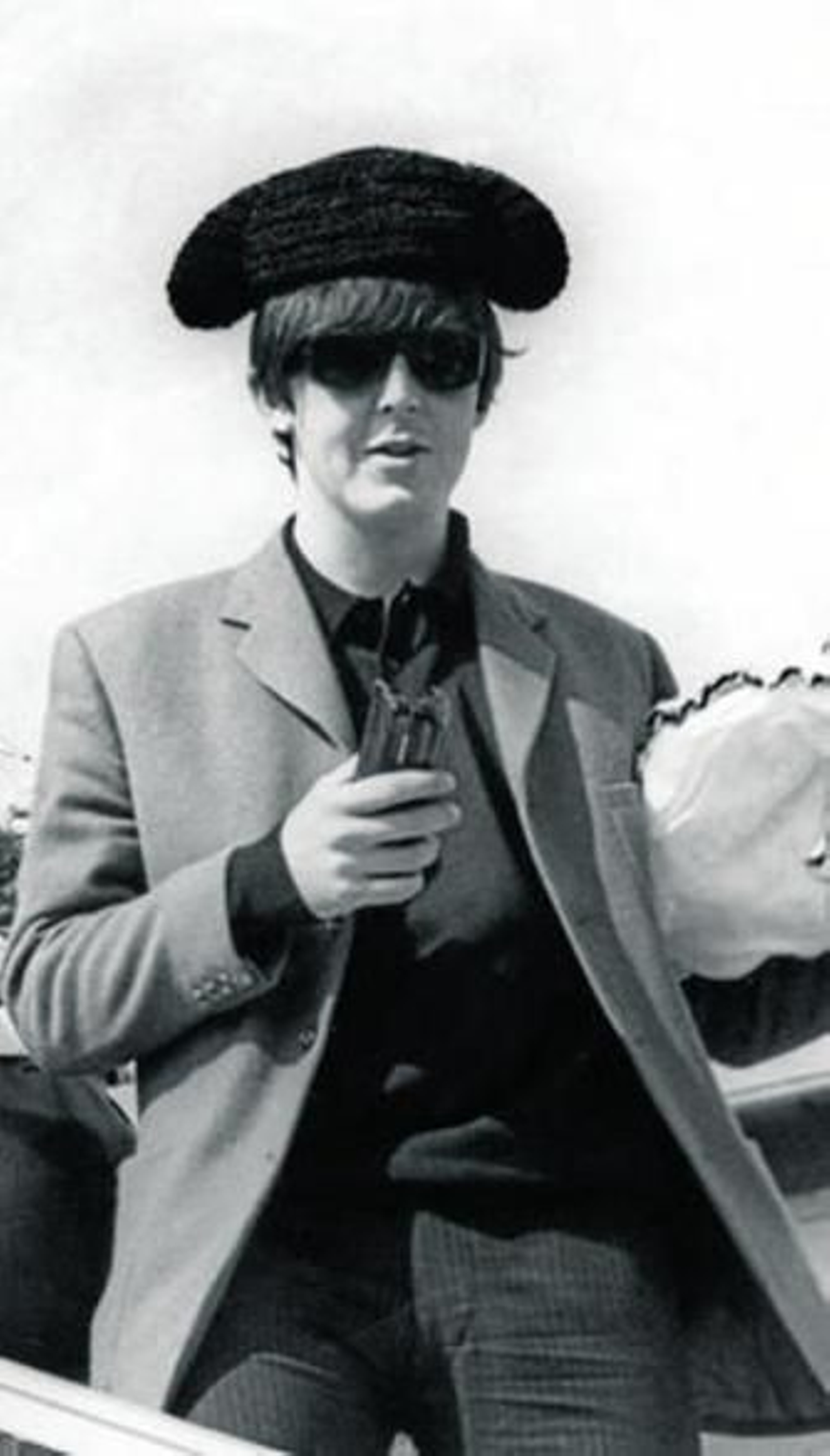 Paul McCartney, durante la visita a España que hicieron The Beatles.