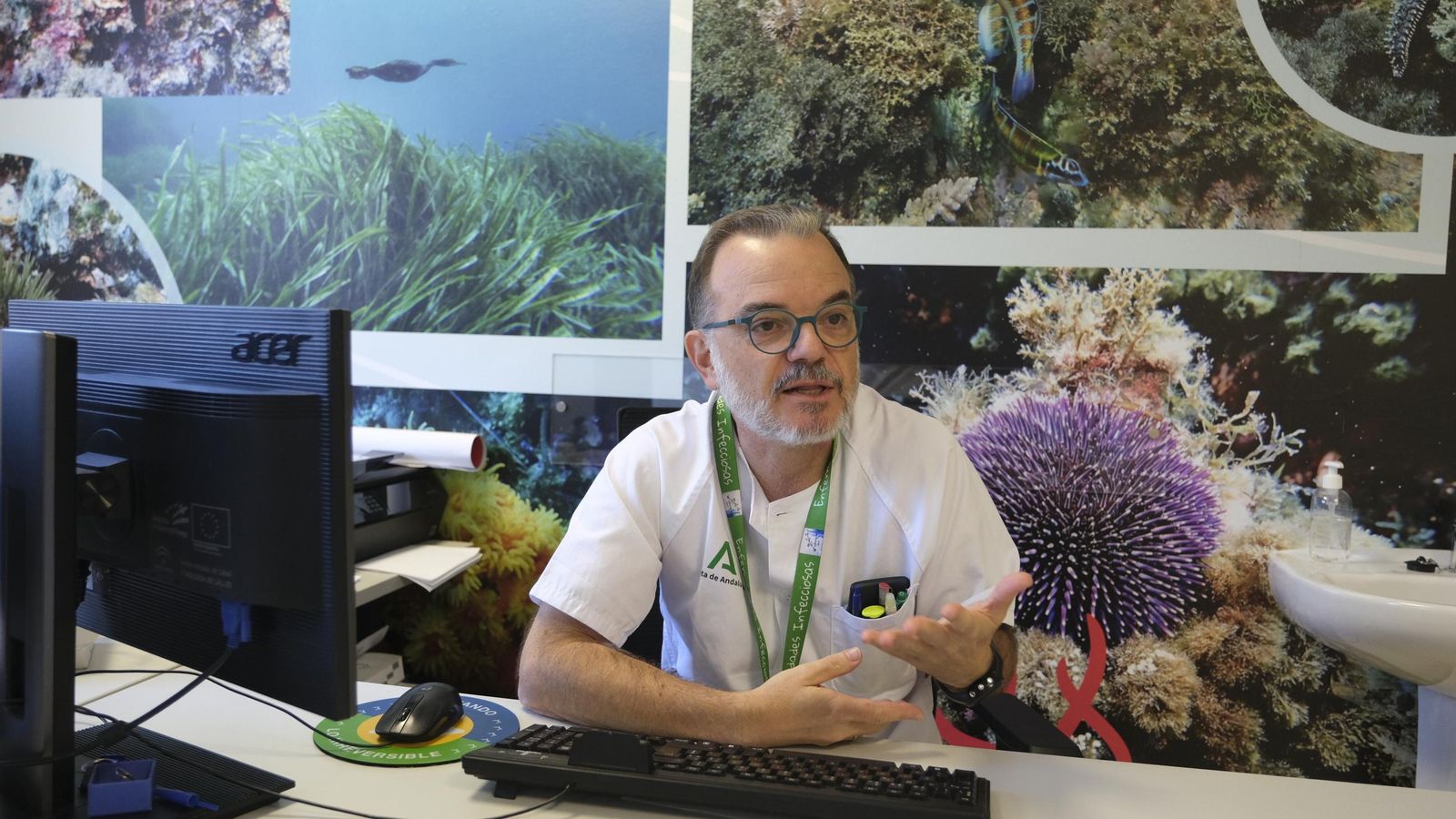 Antonio Collado durante la entrevista.