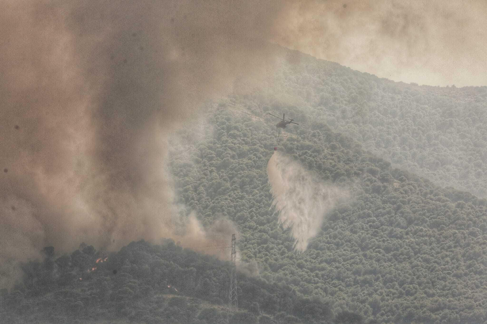 Incendio forestal en Mijas, en el paraje El Higuerón (fotos)