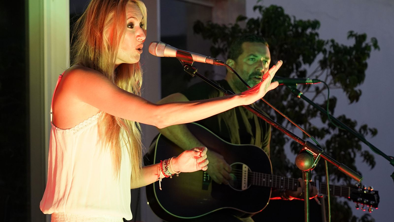 Carolina Cerezuela durante la actuación.