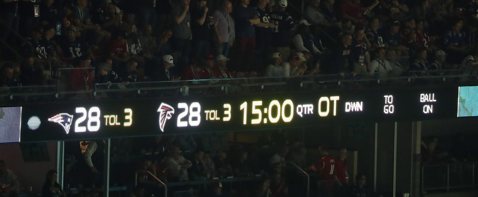 La final de la Super Bowl entre los Patriots y los Falcons