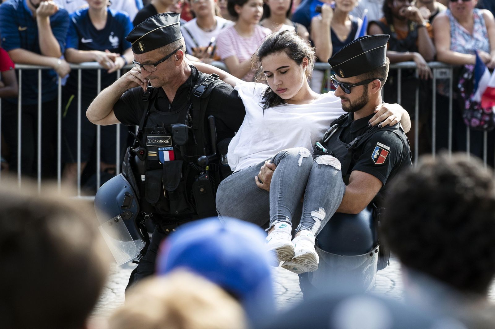 Francia celebra el triunfo de su selección en el Mundial