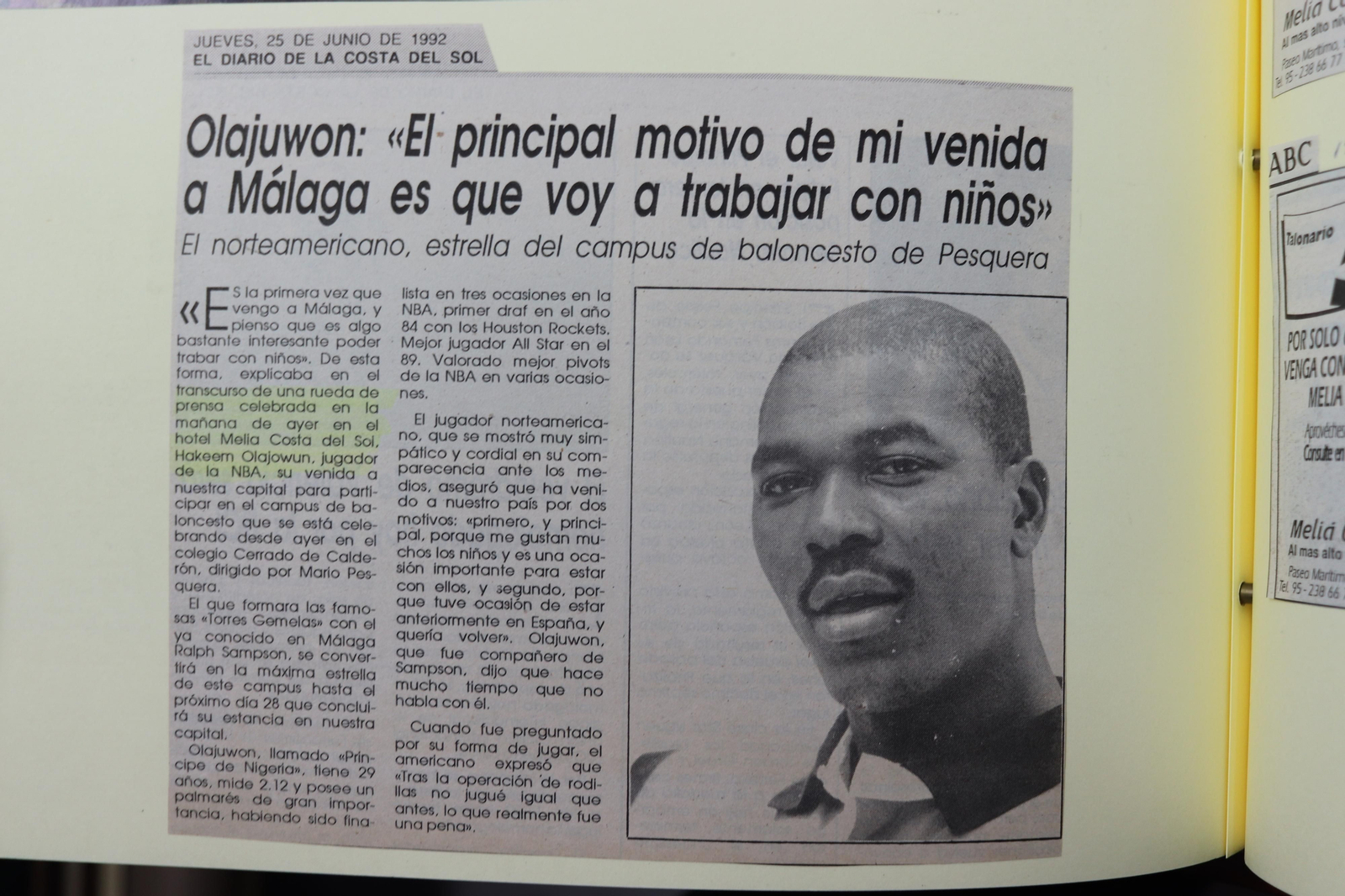 Los recuerdos deportivos del Meliá Costa del Sol