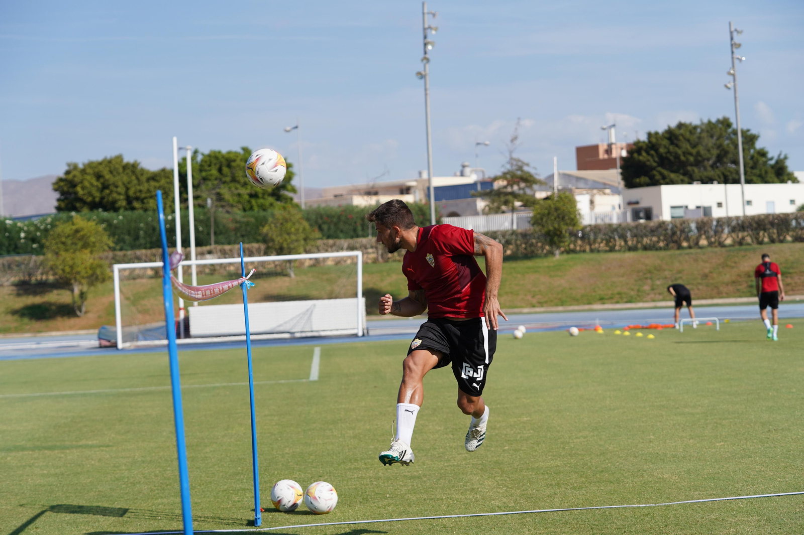 Entrenamiento rojiblanco.