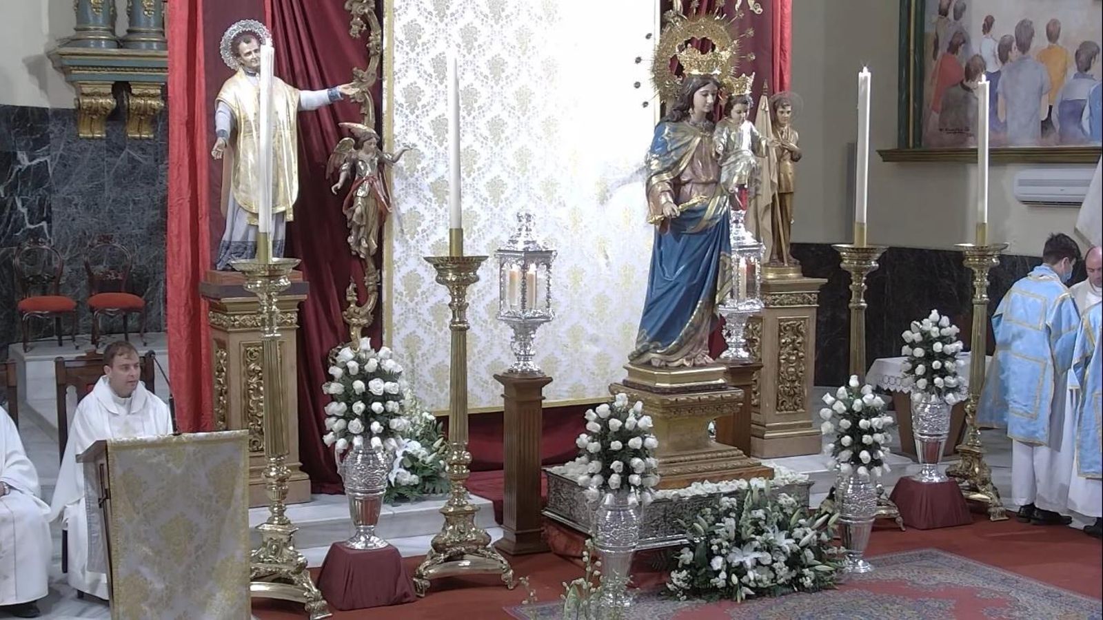 Un momento de la Eucaristía Solemne en honor a Maria Auxiliadora en Córdoba capital.