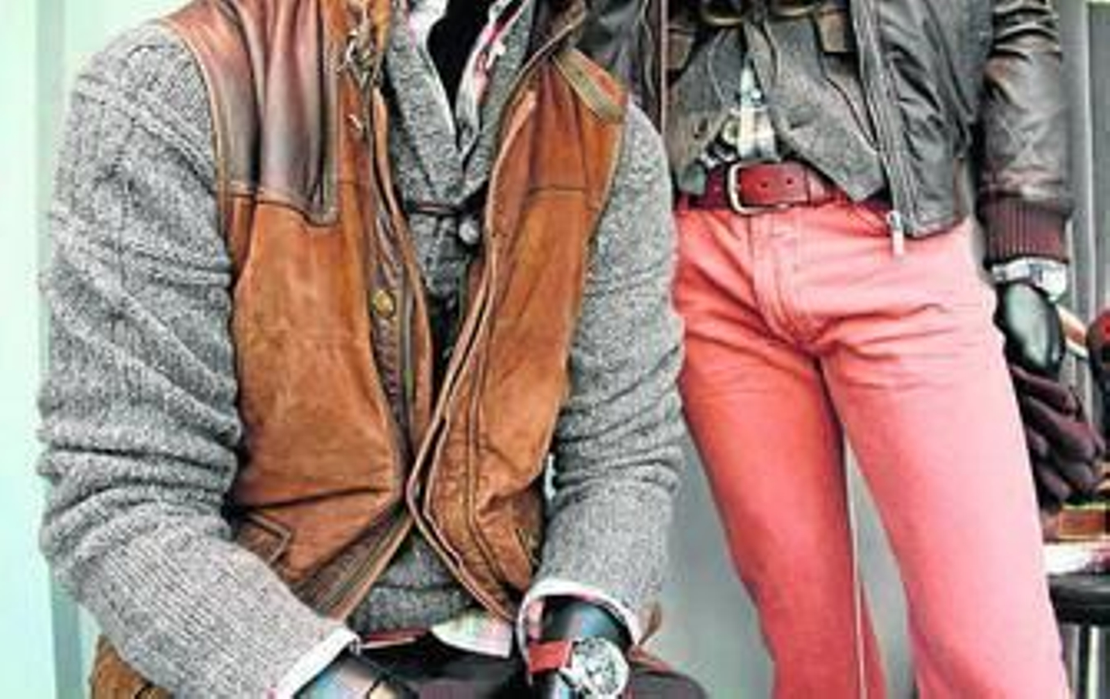 Abrigados sin frío, pero a la moda