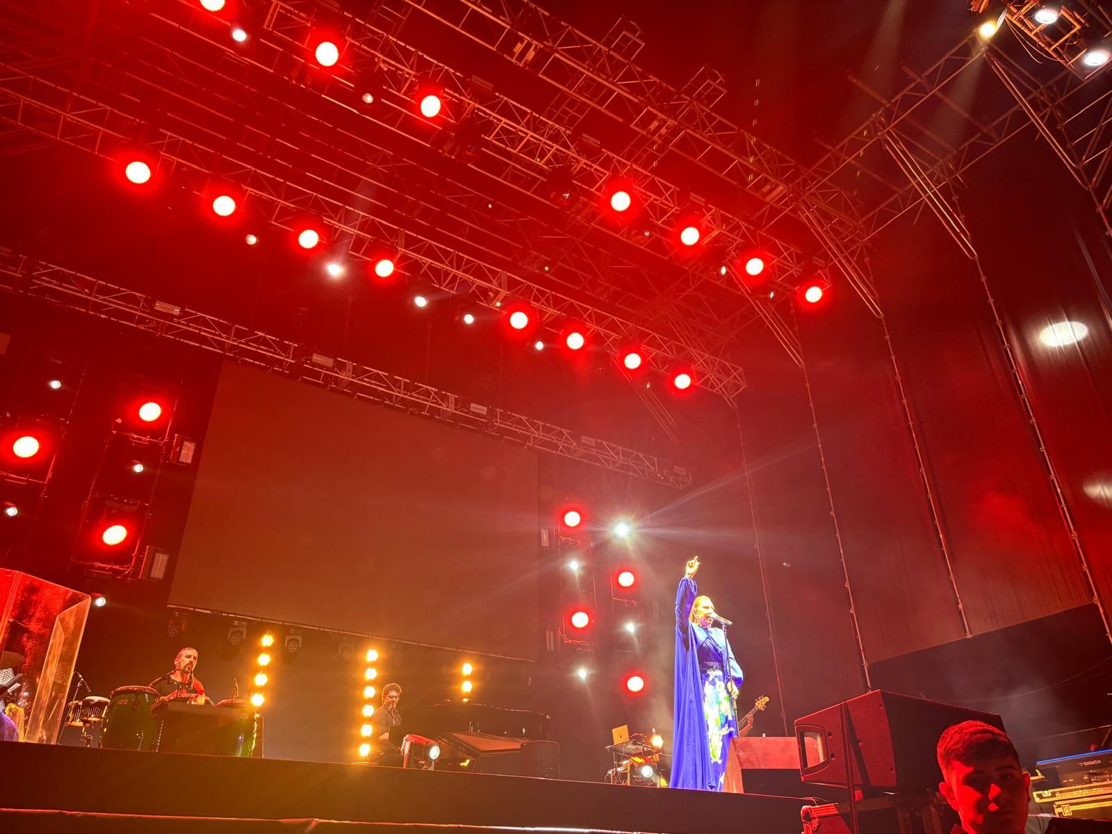Una imagen del concierto de Niña Pastori en la Plaza de Toros.