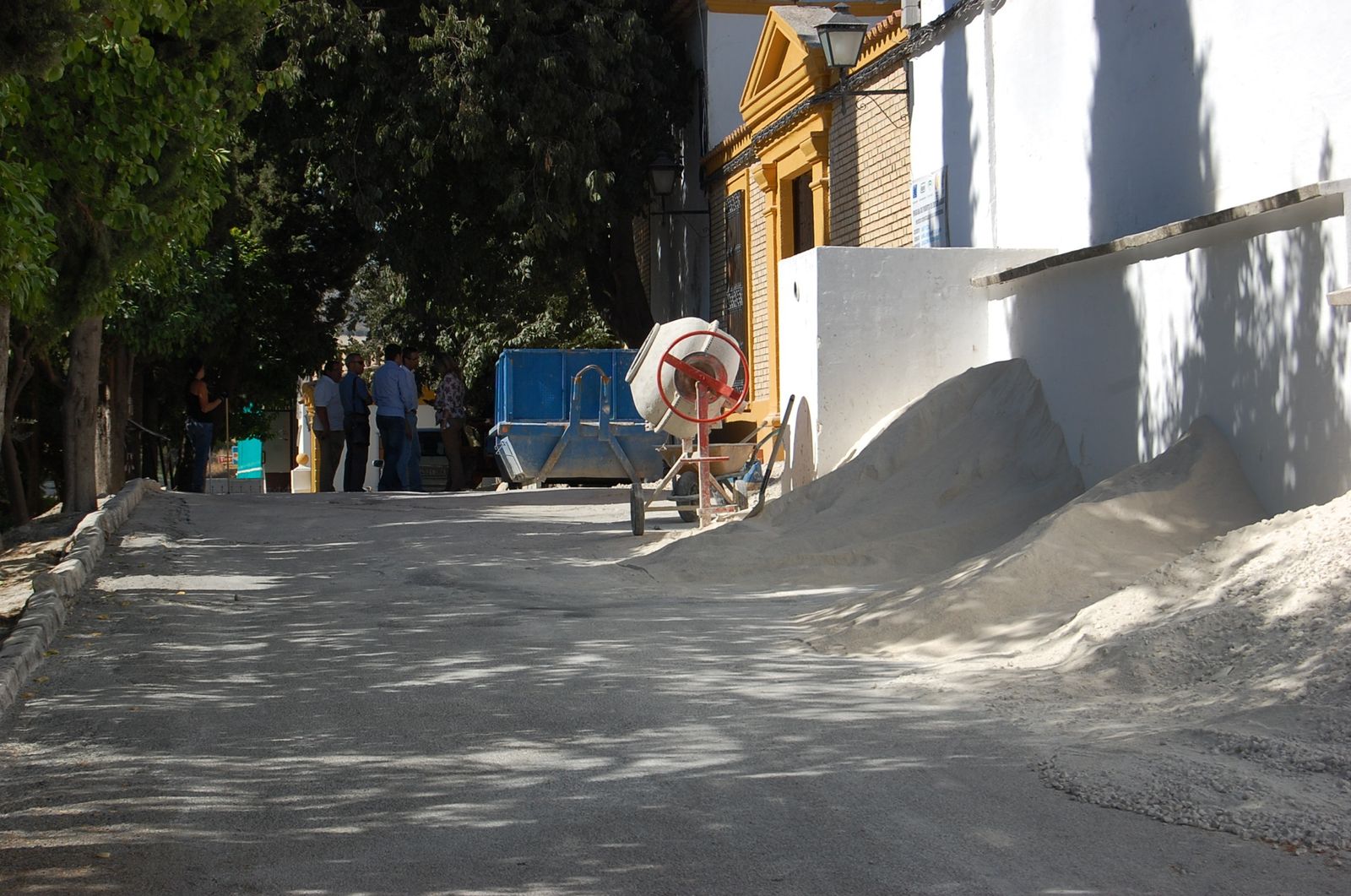 Una obra del PFEA del año pasado en Baena.