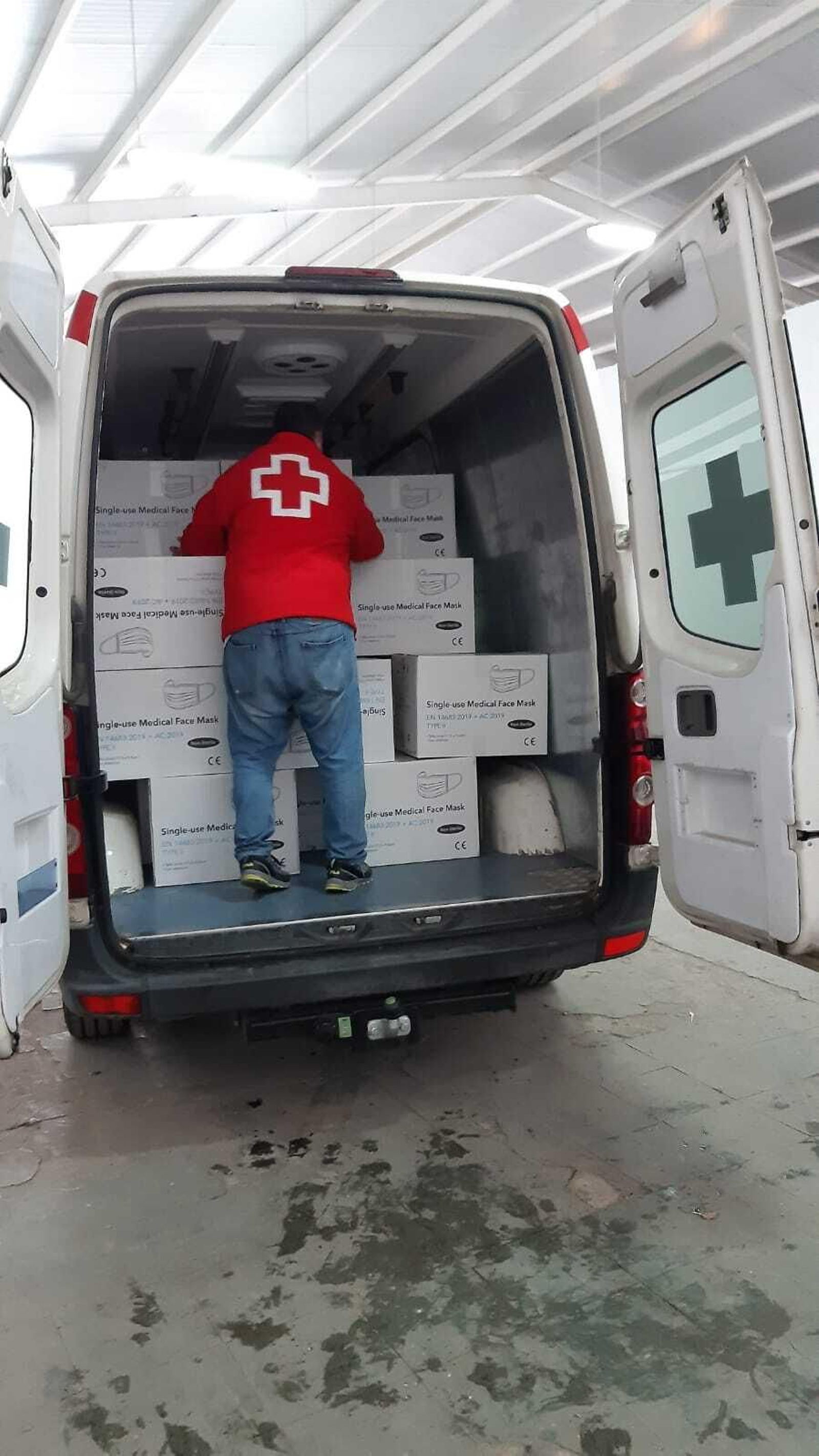 Reparto de mascarillas para la provincia de Huelva.