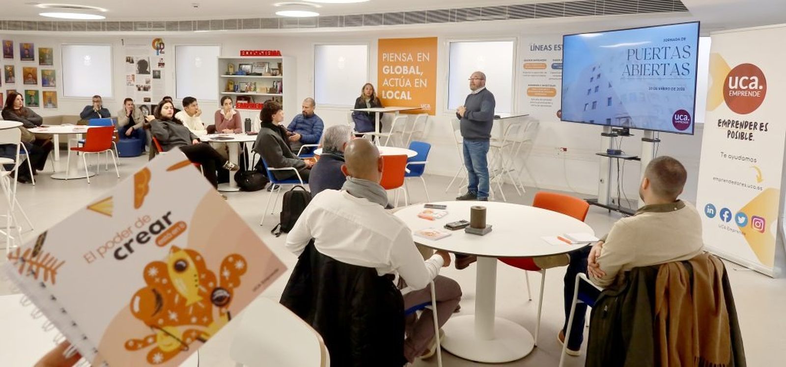 Un momento de la jornada de puertas abiertas.