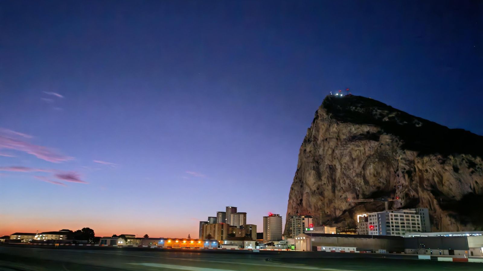 Salida de Gibraltar.