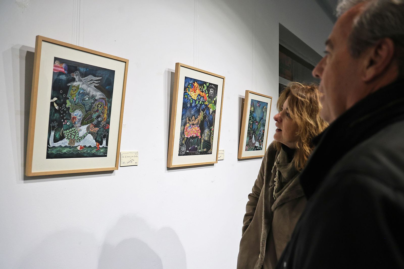 Fotografías de la inauguración de la exposición ‘Amigos’ de Antonia María Peralto