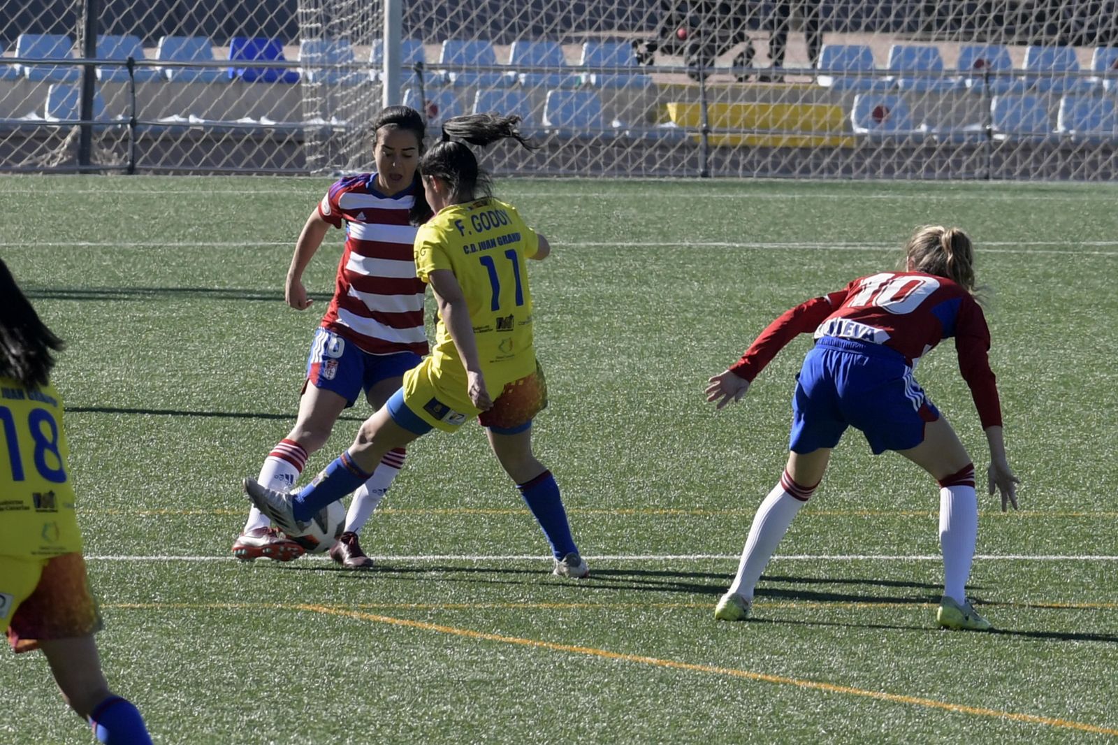 Alicia, en el partido ante el Juan Grande.