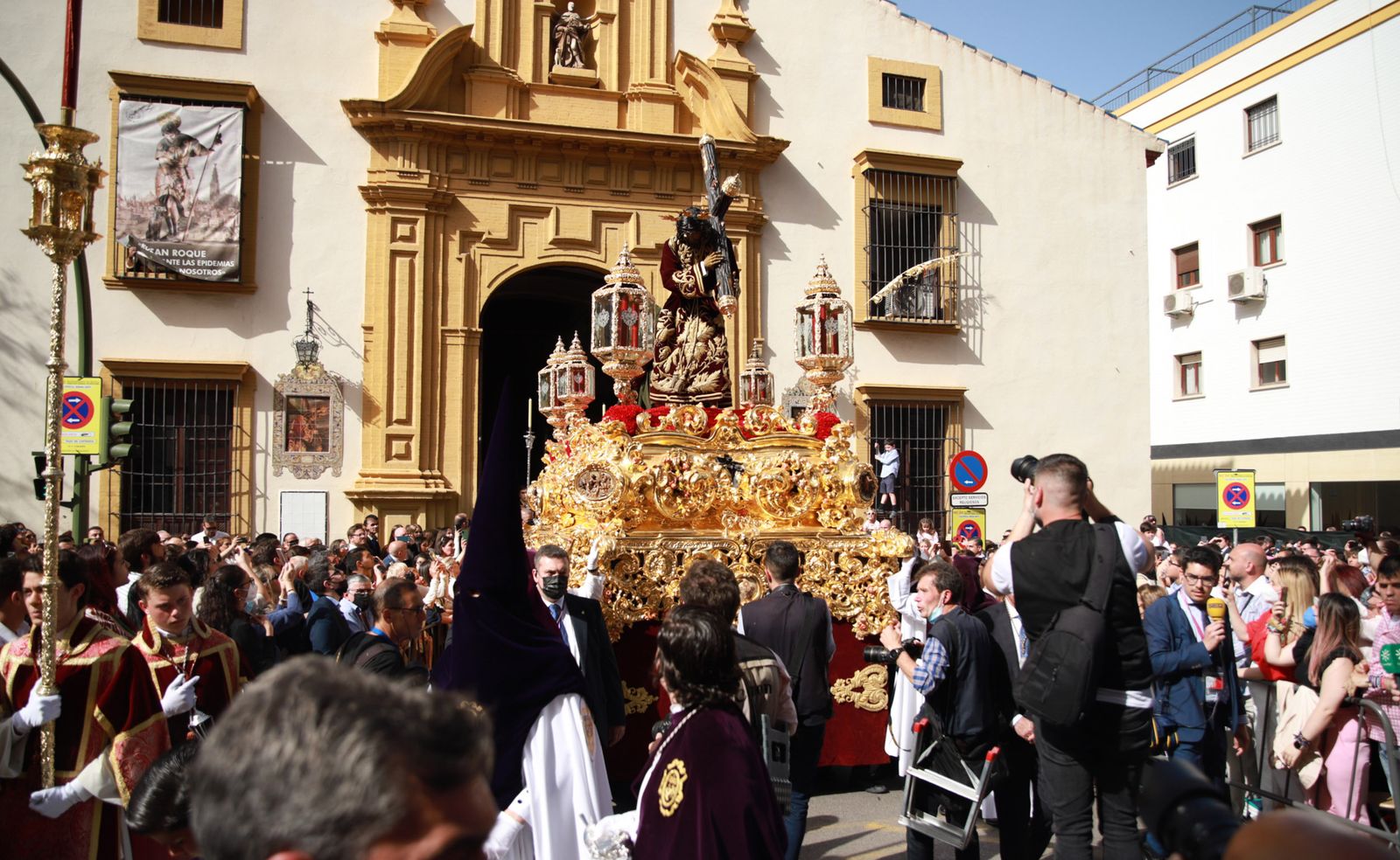Fotos de San Roque el Domingo de Ramos en la Semana Santa de Sevilla
