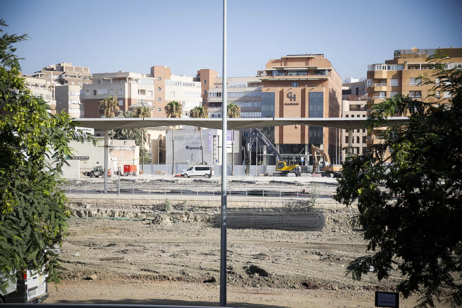 Imágenes del desmantelamiento de la estación intermodal