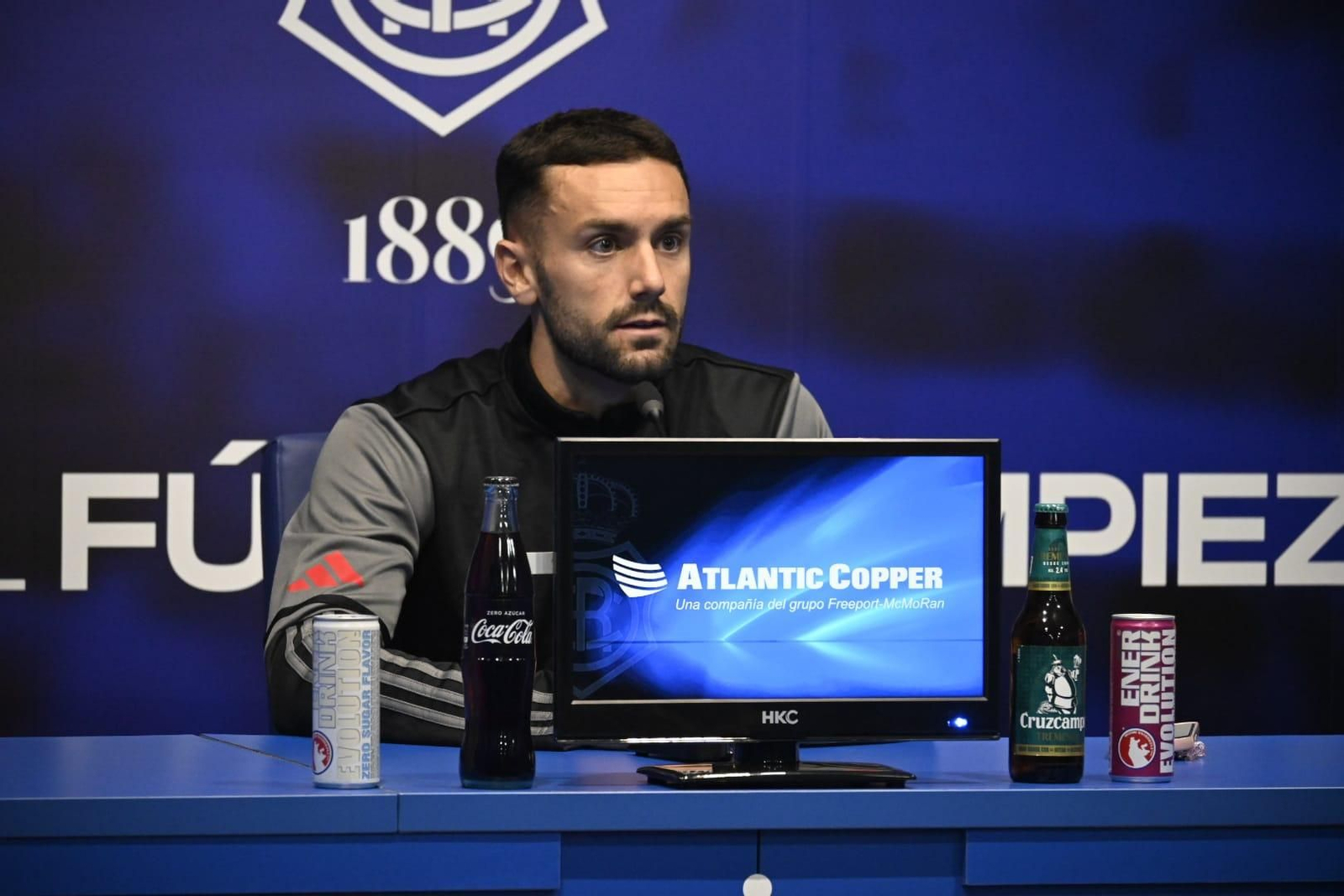 Alberto López durante la rueda de prensa de este miércoles.
