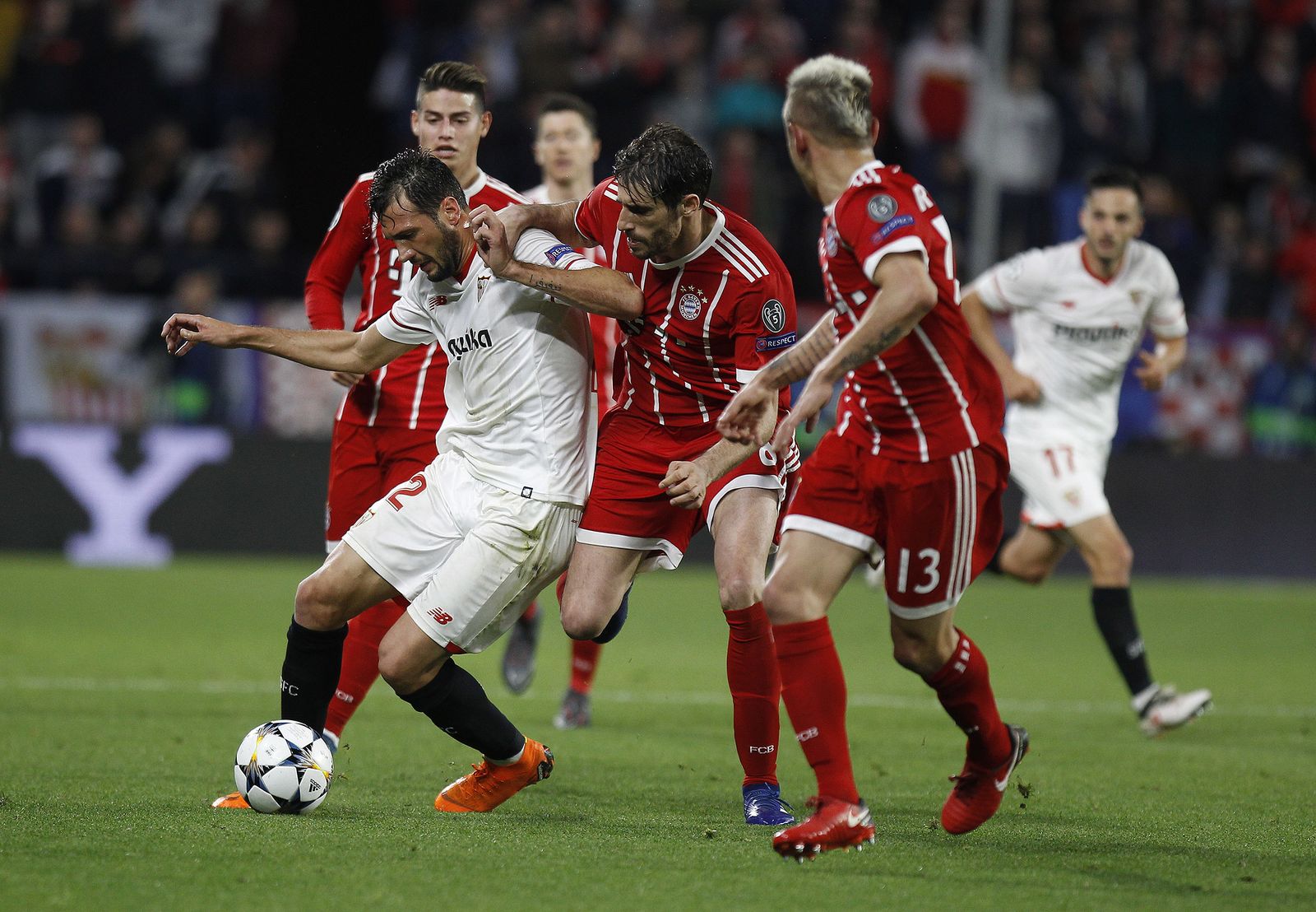 Las imágenes del Sevilla-Bayern Múnich