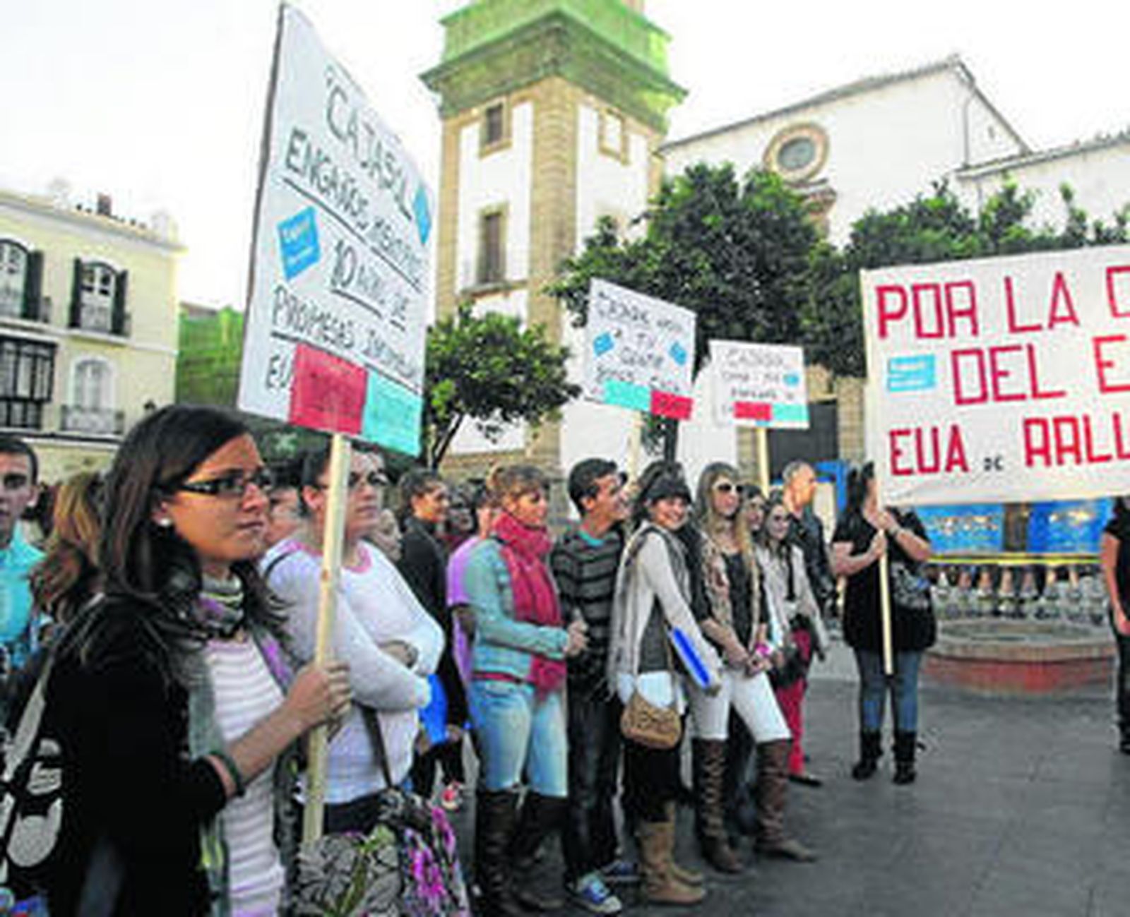 Una imagen de la concentración celebrada el miércoles.