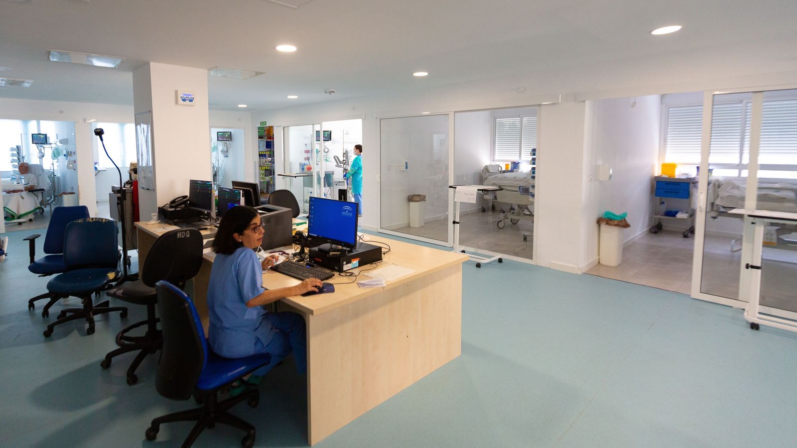 La nueva de cuidados críticos intermedios en el Valme, establecida durante la pandemia.