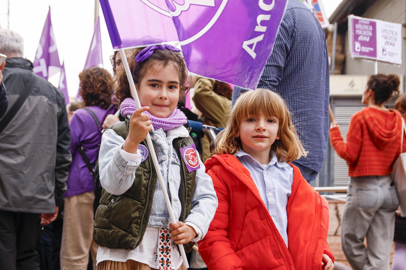 Las imágenes de la manifestación realizada por la Plataforma de Acción Feminista en Almería