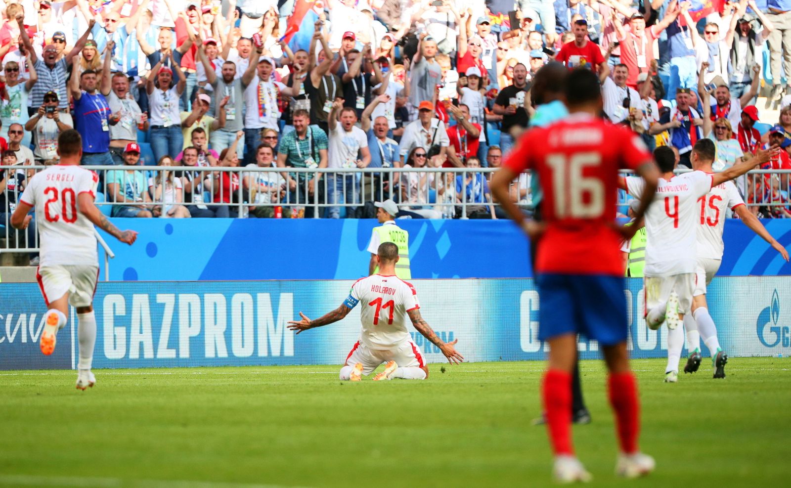 Las imágenes del Costa Rica-Serbia