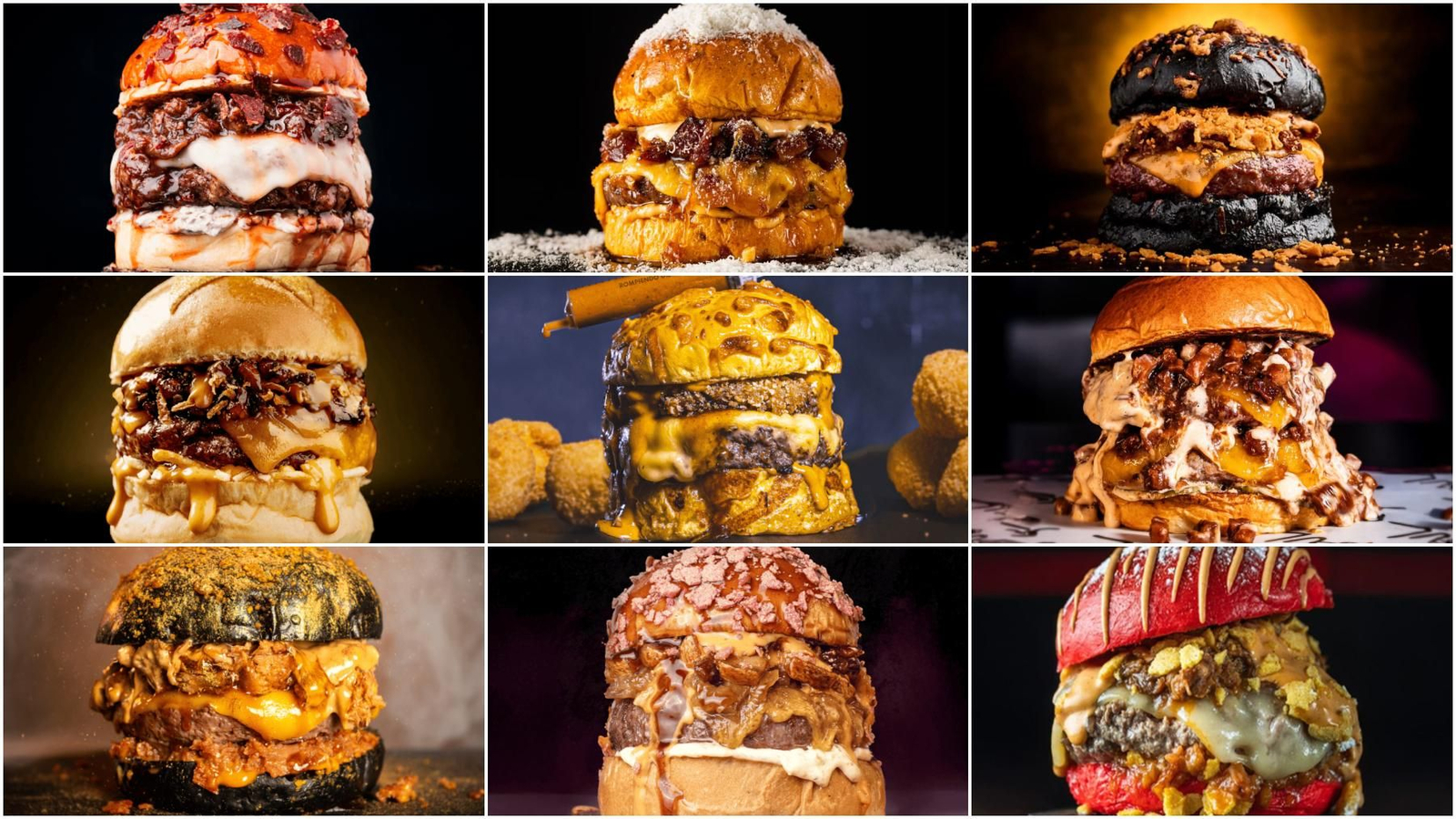 Nueve de las hamburguesas que encontrarás en Málaga.