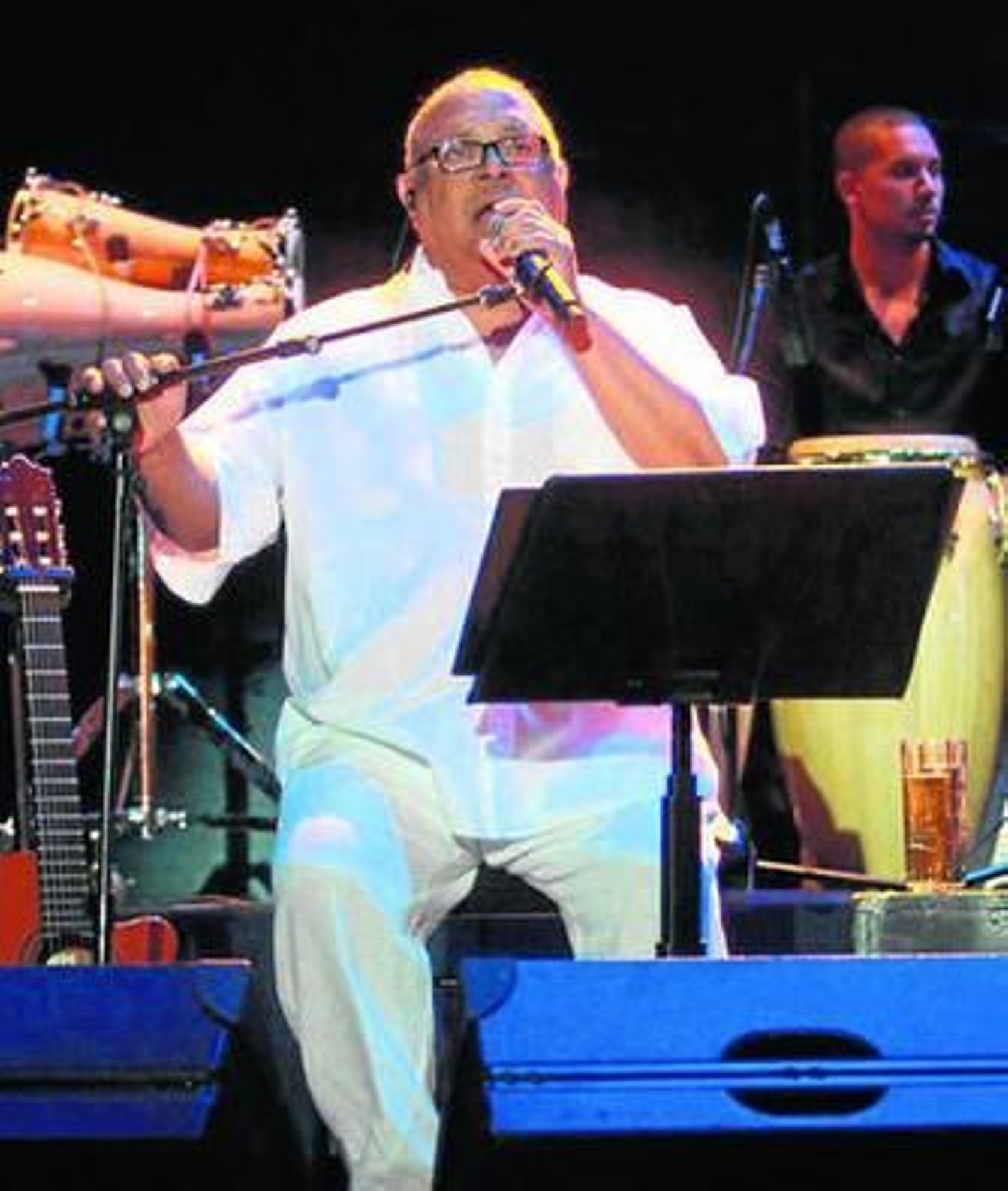 Pablo Milanés, durante una reciente actuación en Córdoba.