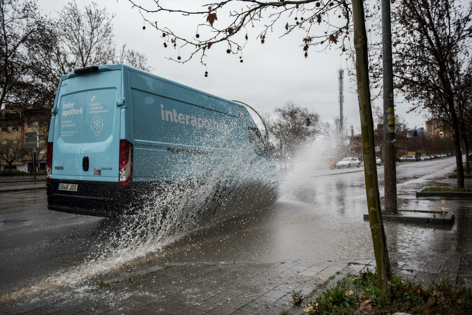 Todas las imágenes del paso del temporal por Granada