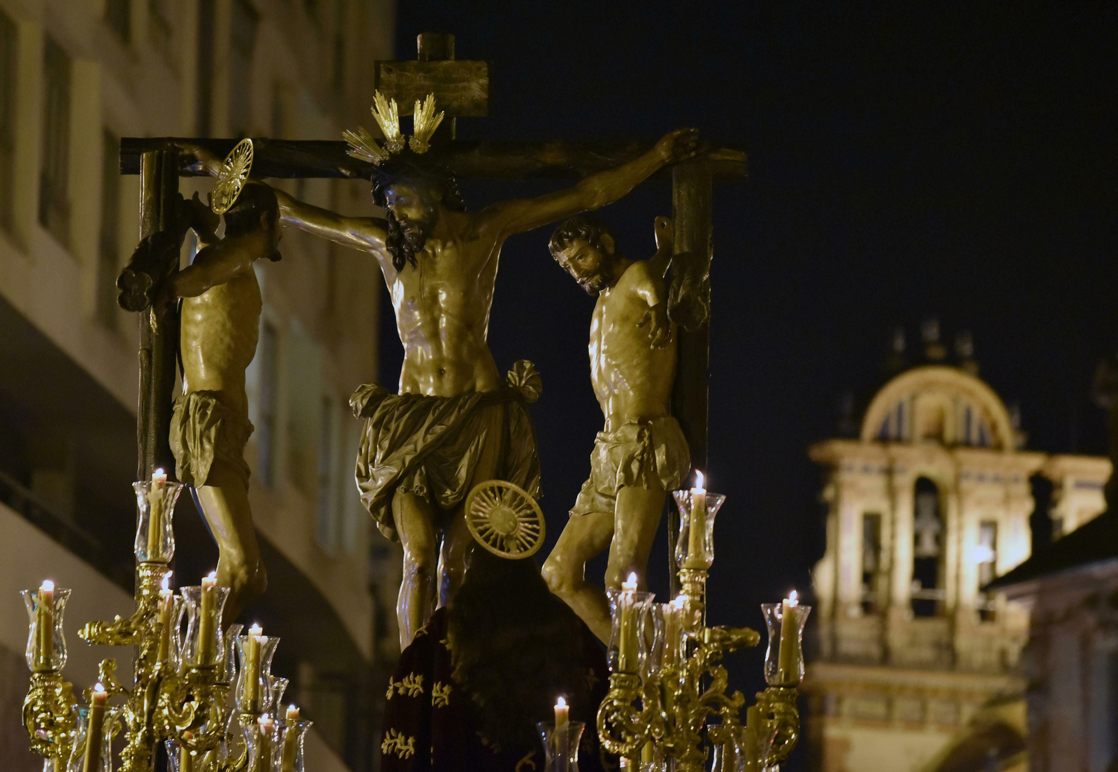 El Cristo de la Conversión en su paso de misterio.