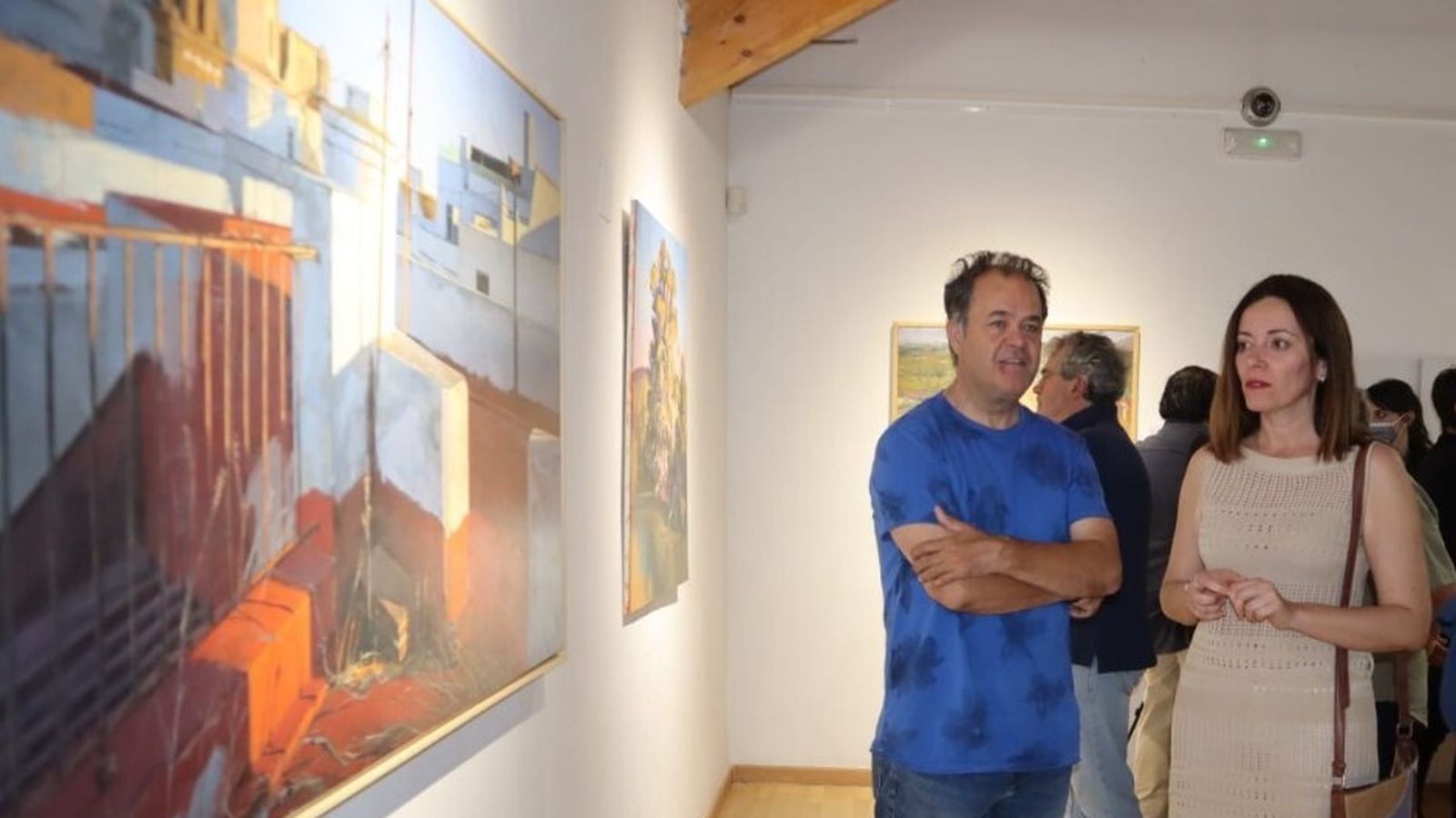 Pintura paisajes de la exposición.