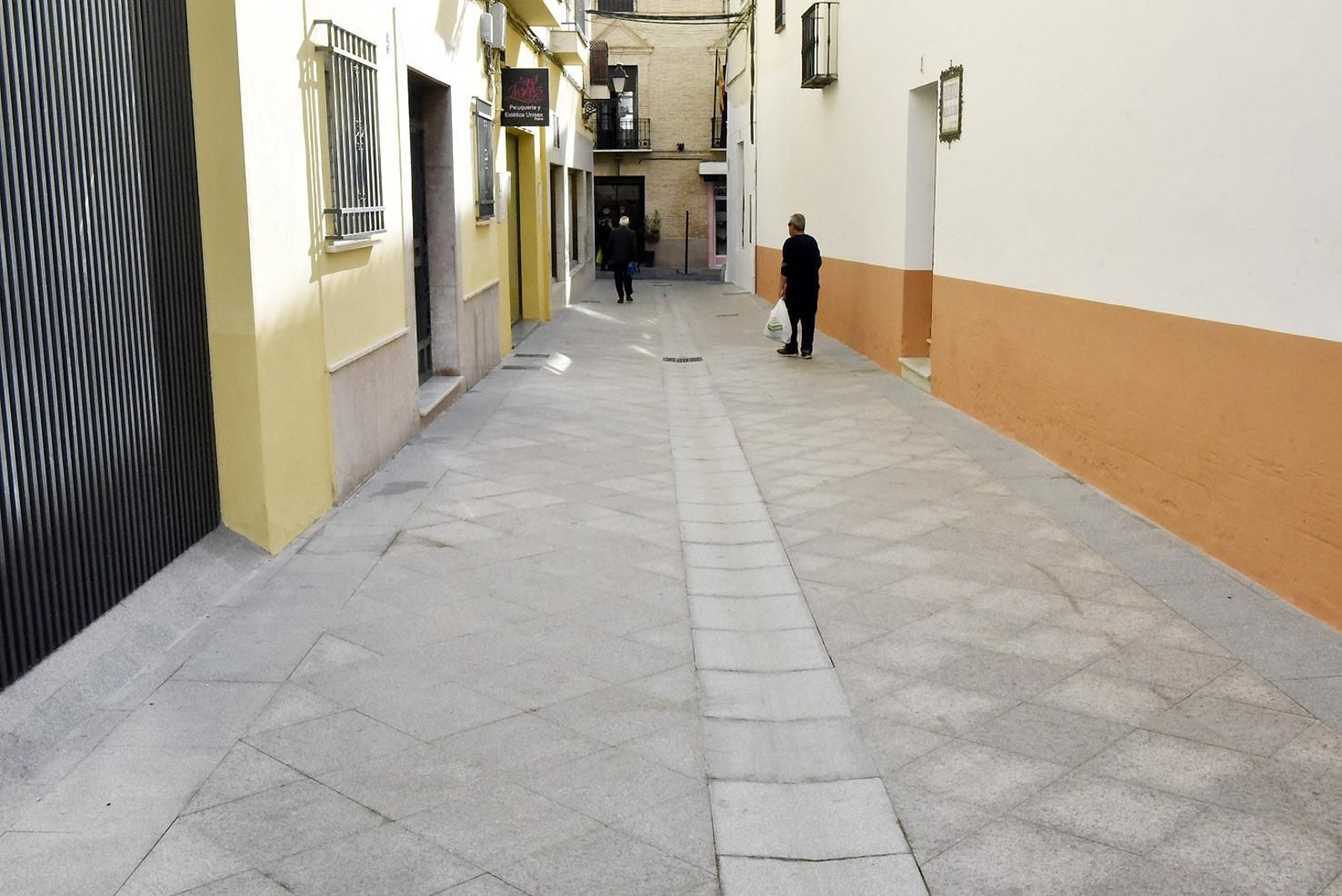 Calle Chimeneas tras la actuación.