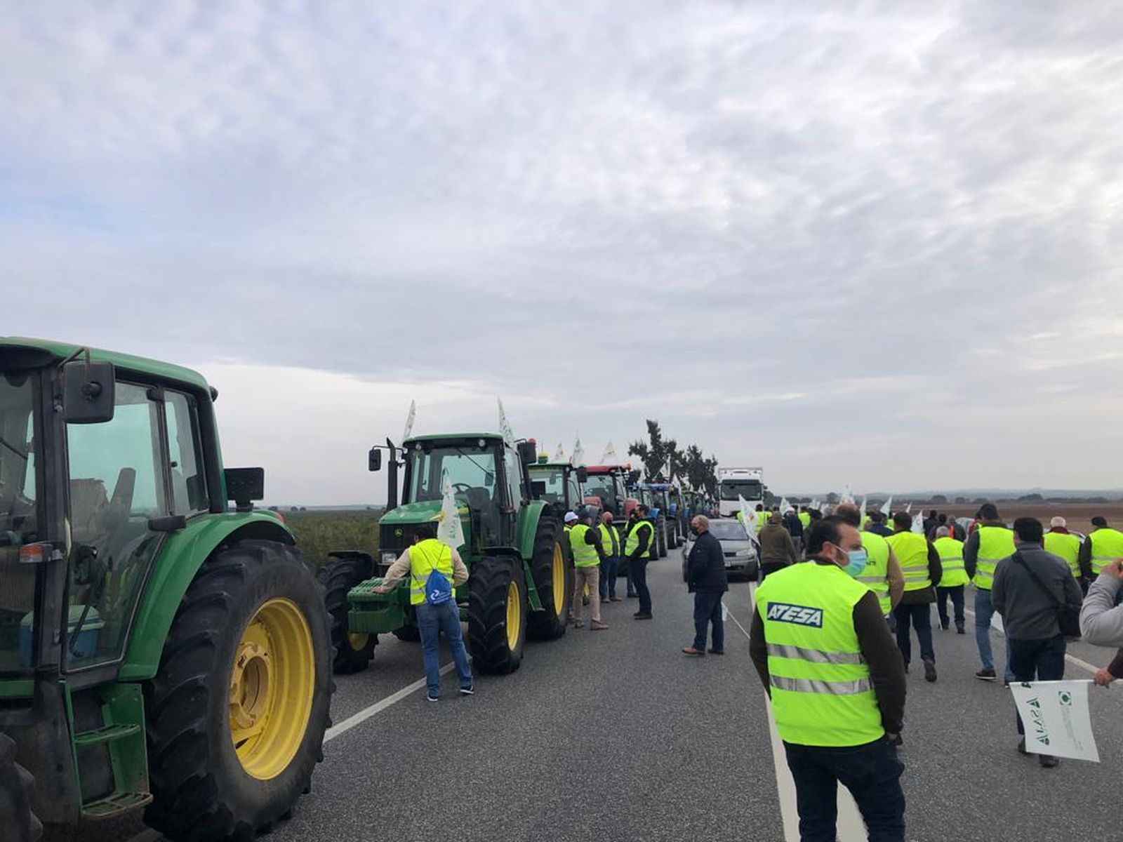 Imagen del inicio de la protesta.
