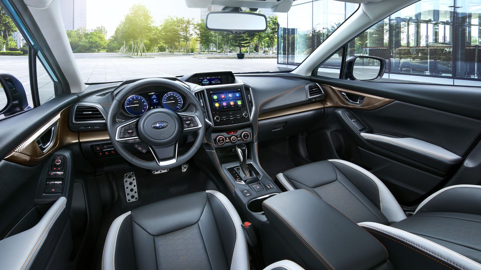 Interior del Subaru XV híbrido 2020.