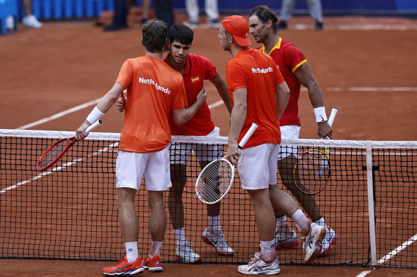 Las mejores fotos del segundo partido de Nadal y Alcaraz en los Juegos Olímpicos de París