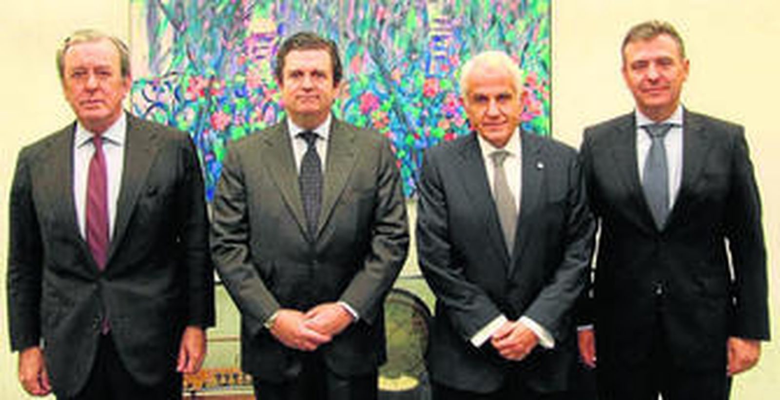 Javier Benjumea, Borja Prado, Antonio Pascual y Francisco Arteaga.