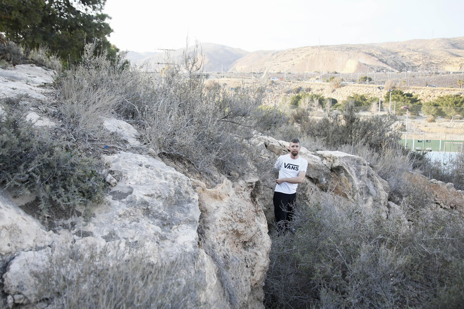 Imágenes de los refugios de la guerra civil descubierto en el barrio de Las Trincheras