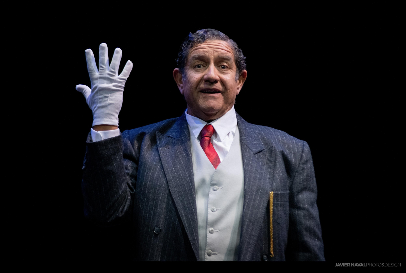 Pedro Casablanc, en escena. Pedro Casablanc, en escena.